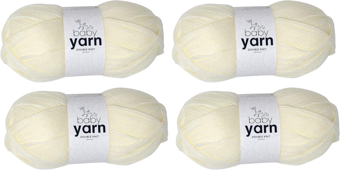 Korbond DK Beige Yarn - 100g Acrylic Wool - Lightweight, Hypoallergenic & Durable Double Knit Crochet Yarn Knitting Wool (290m Total) — view 18