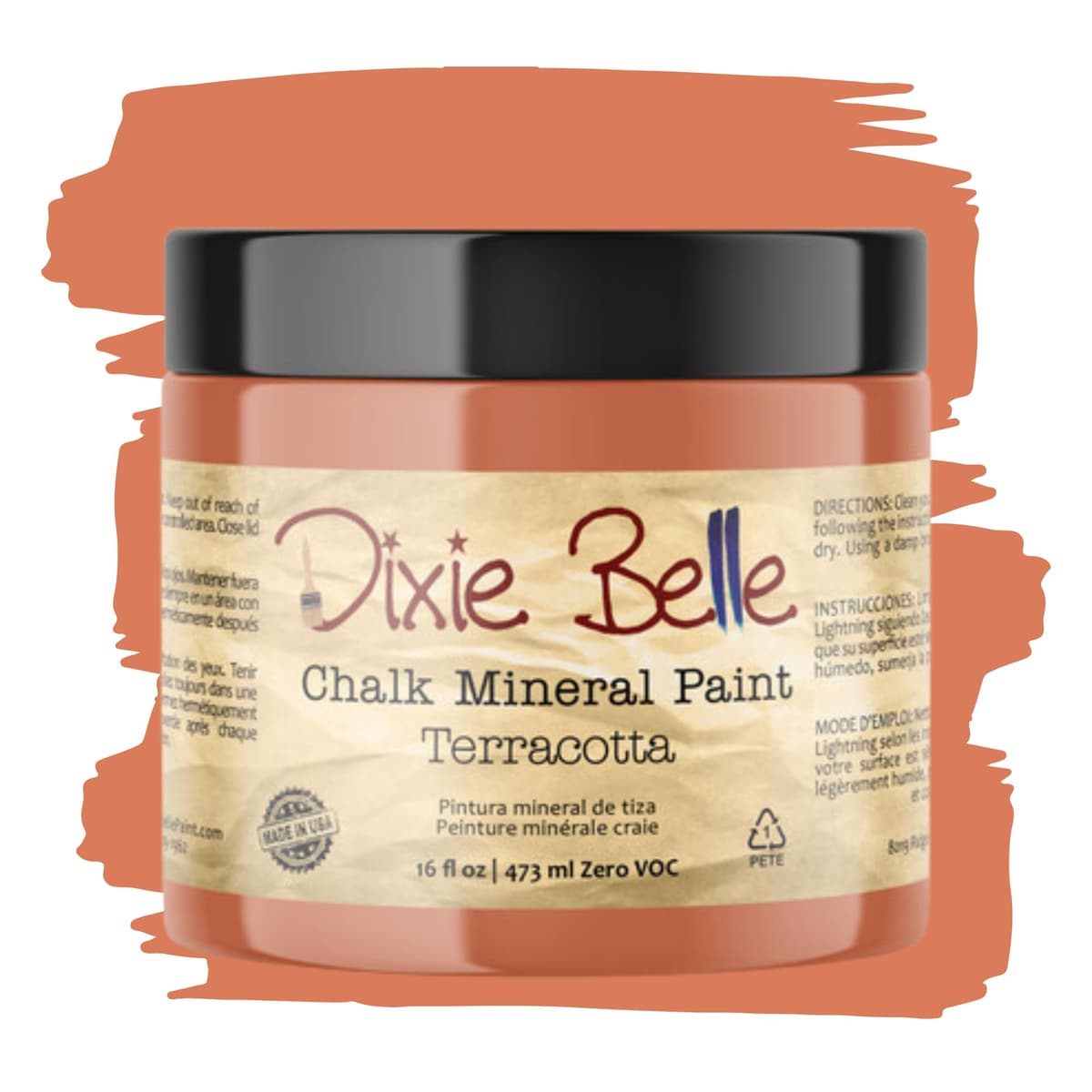 Dixie Belle Paint Company Chalk Finish Furniture Paint - Caviar (32oz) - Matte Black Chic Chalk Mineral DIY Furniture Paint — view 88