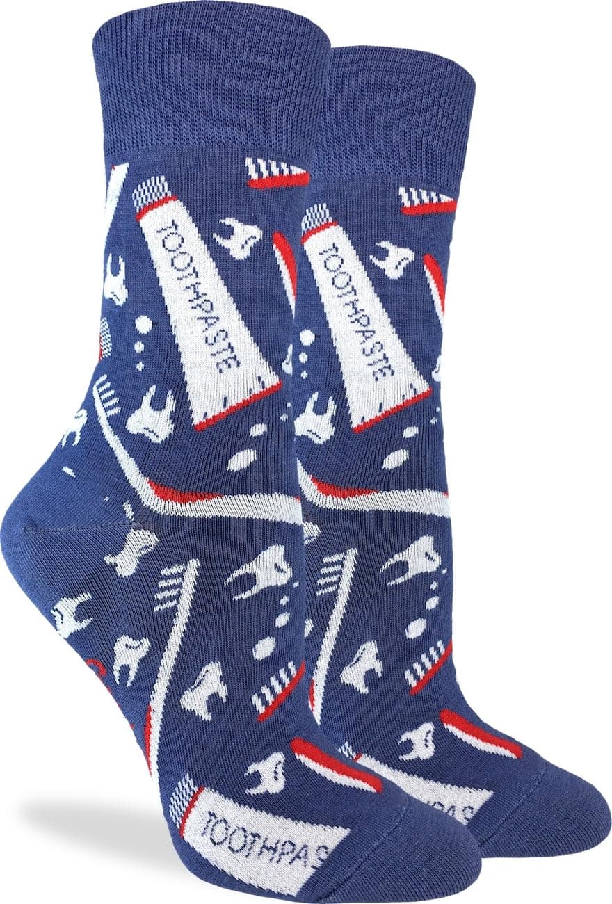 Good Luck Sock Women's Floral Dinosaurs Socks, Shoe Size 5-9 — view 155