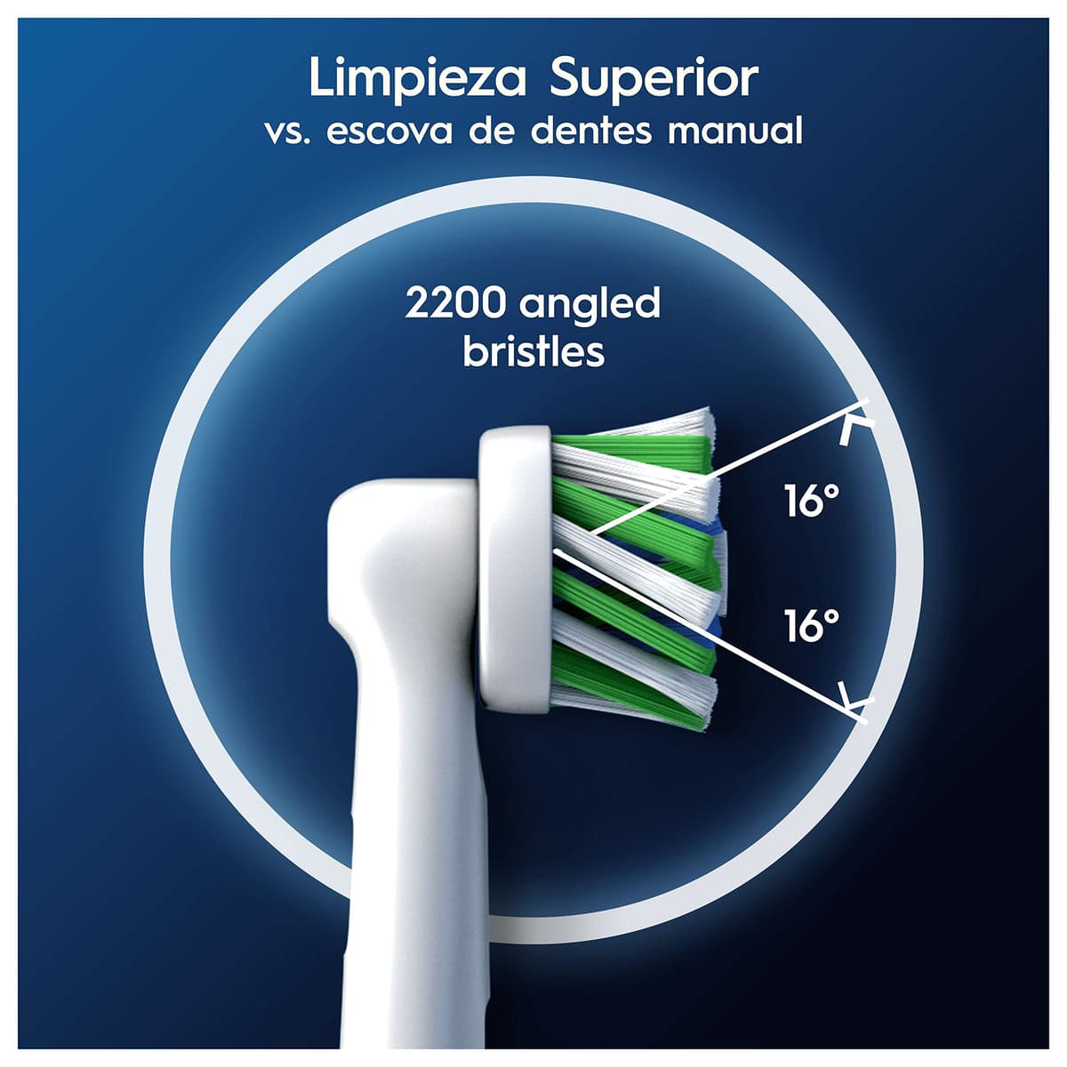 Oral-B Pro CrossAction Cabezales De Recambio ORIGINALES para Cepillo de Dientes Eléctrico Oral B Pro, Pack de 10 Recambios Con Indicador De Uso, Blanco — view 4