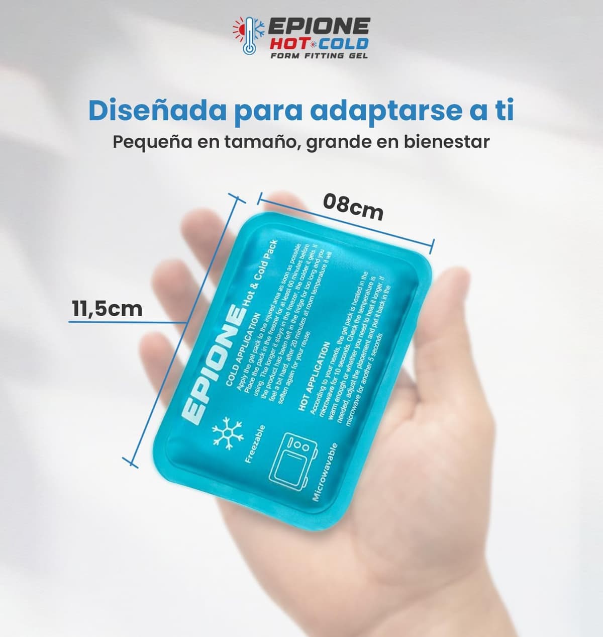Boston Tech EPIONE Mini Reusable Hot and Cold Gel Bags (6 Pcs) | Rectangle Gels for Pain, Swelling, Tired Eyes, Teeth, First  — view 5