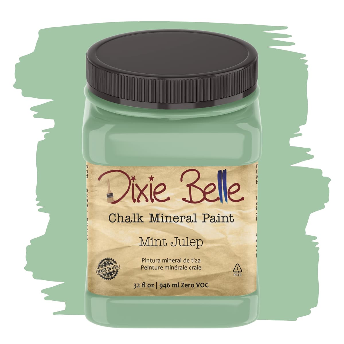 Dixie Belle Paint Company Chalk Finish Furniture Paint - Caviar (32oz) - Matte Black Chic Chalk Mineral DIY Furniture Paint — view 33