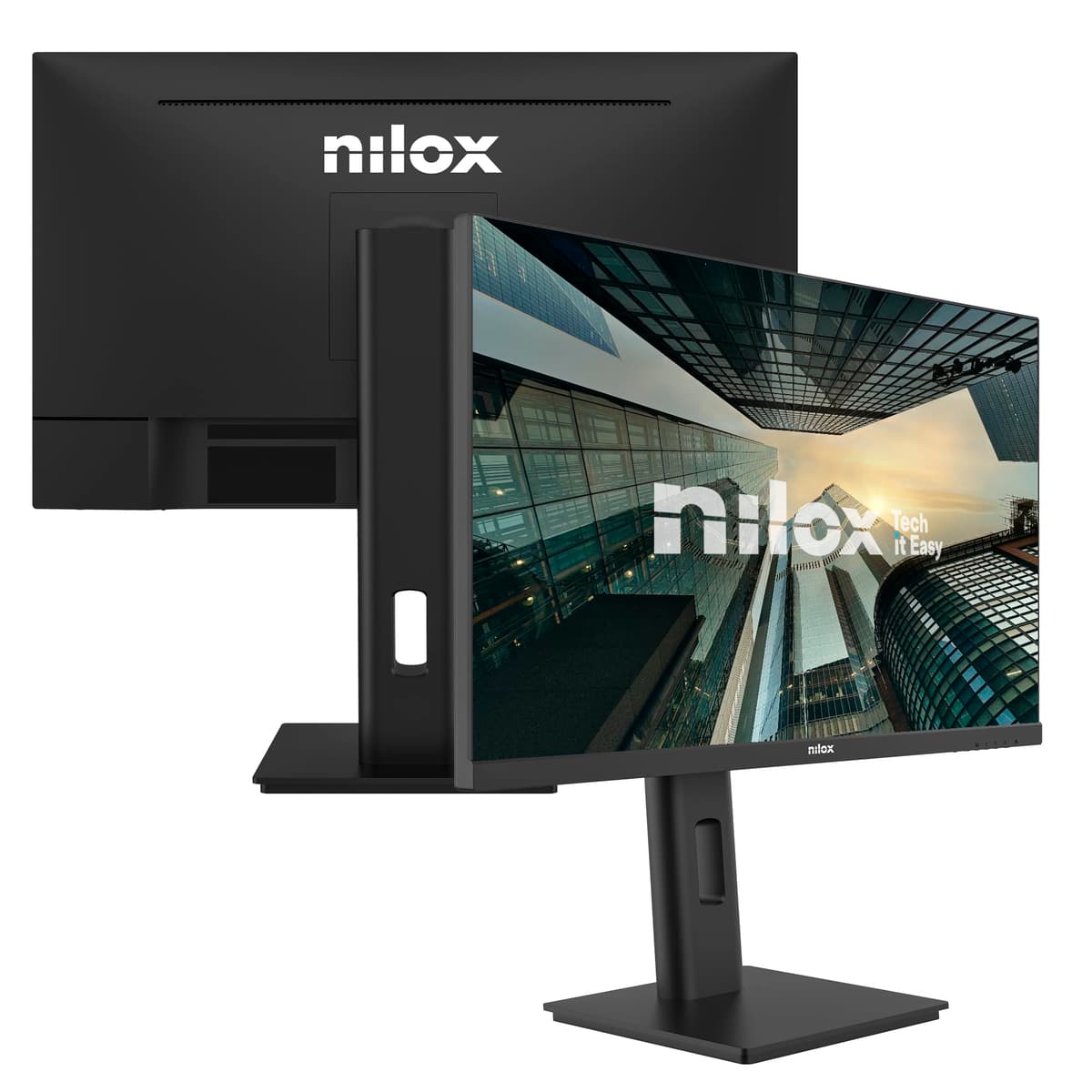 Nilox NXM24REG12065 Monitor Business 24'' IPS Full HD, Frecuencia 120 Hz, USB-C 65 W, Altura Ajustable — view 3
