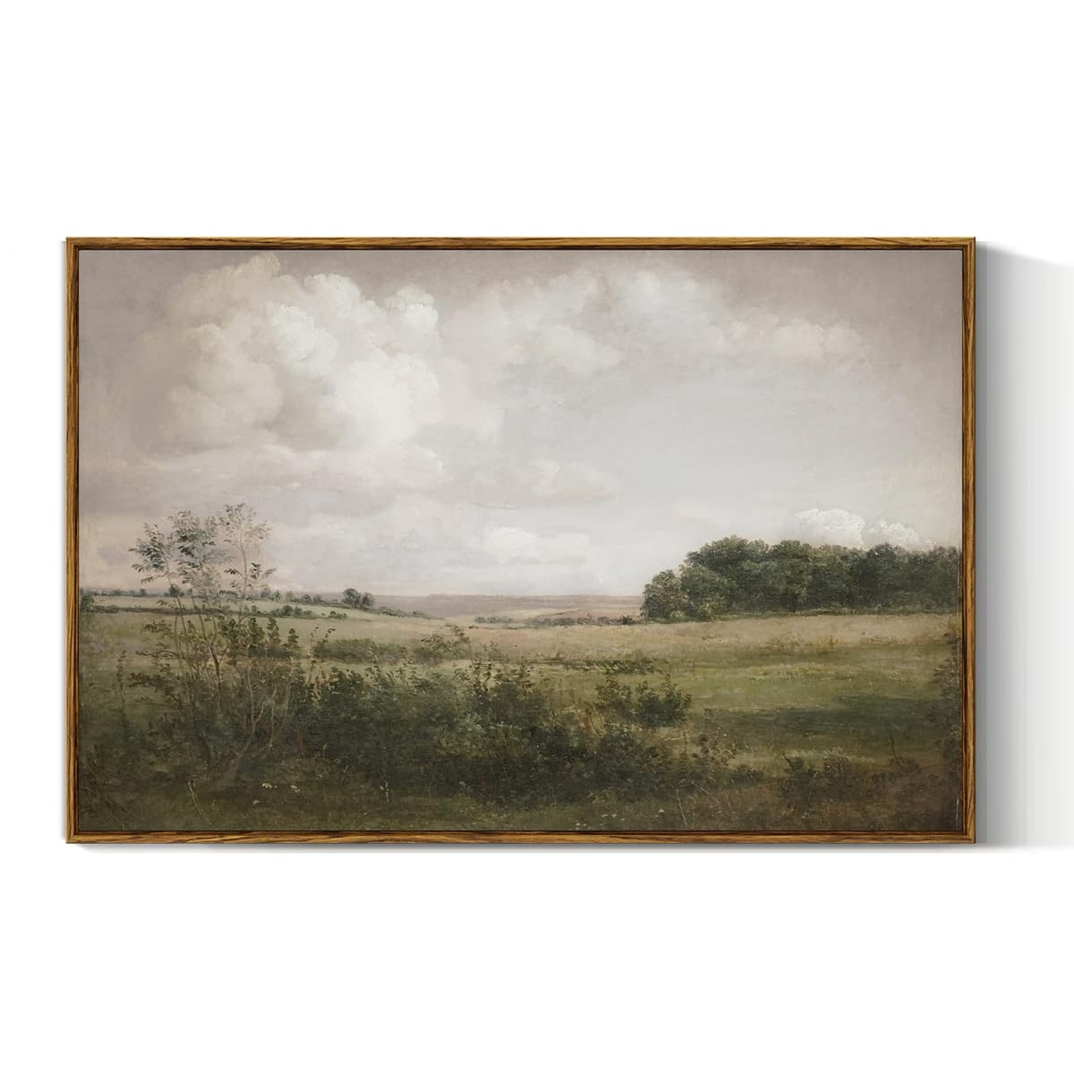 VIYYIEA Vintage Framed Black Dog Wall Art, Bedroom Living Room Minimalist Animal Art Decor, Antique Dog Canvas Print Paintings, Home Farmhouse Retro Still Life Decor, 12x16 Inch — view 90