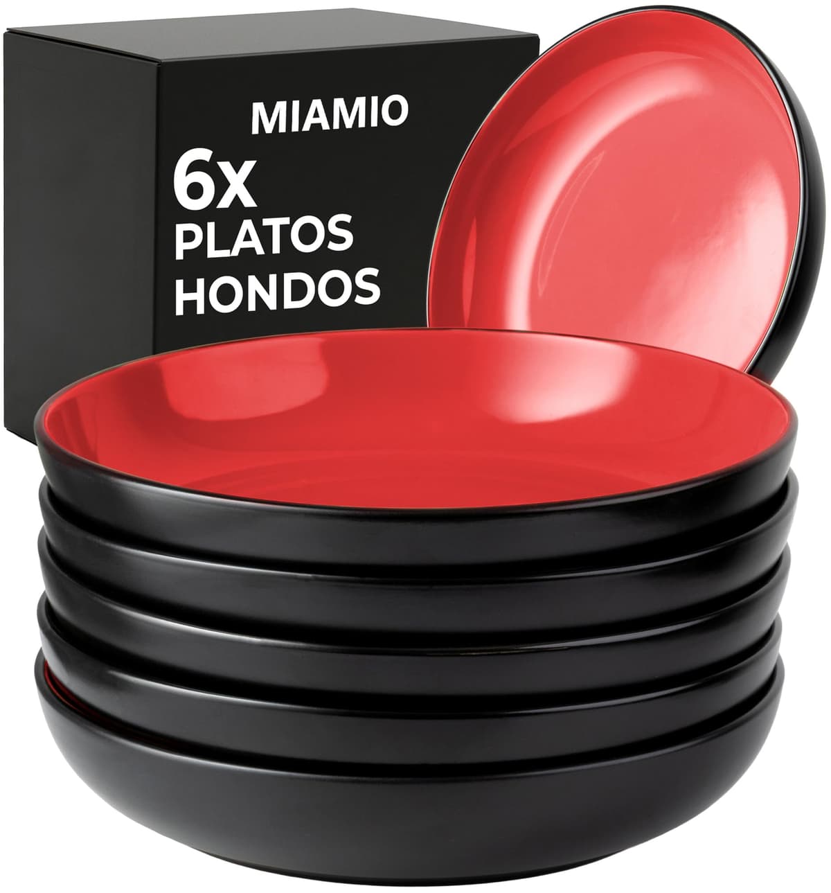 MIAMIO - 6 x 350 ml Juego de Taza de Café/Copa de desayuno - Le Papillon Colección (Negro) — view 22