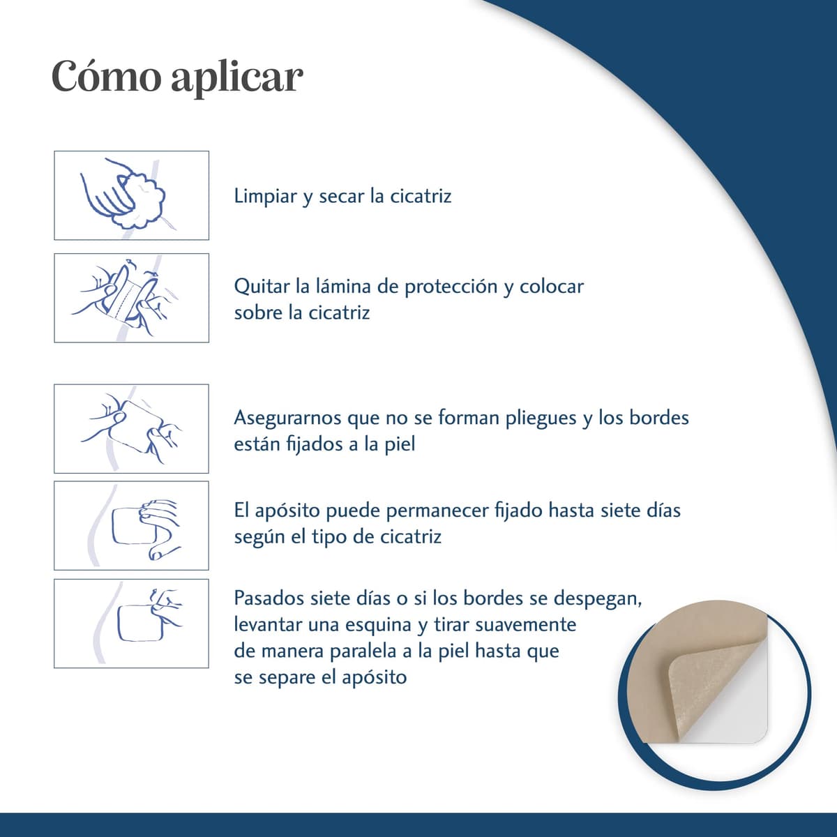 Trofolastin, Reductor de Cicatrices Mamario, Apósitos Adhesivos para Cicatrices de Cirugía Mamaria, Hipertróficas y Queloides, 3 Formatos x 2uds — view 5