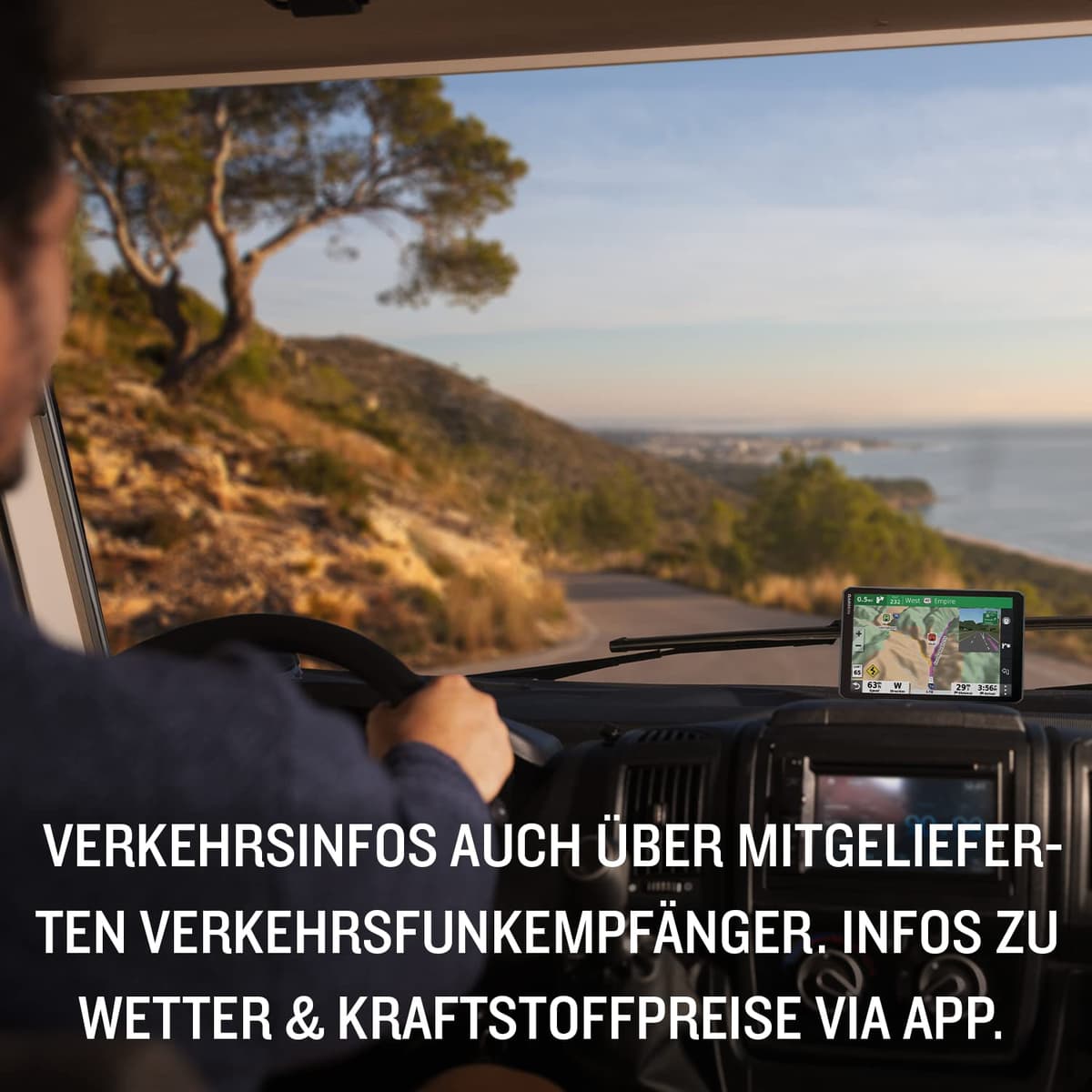 Garmin Camper 795 MT-D Caravan/Motorhome GPS Sat Nav, 7" display, EU maps, Custom Routing, Road Warnings,Digital Traffic, Birdseye Direct Satellite Imagery (Renewed) — view 4