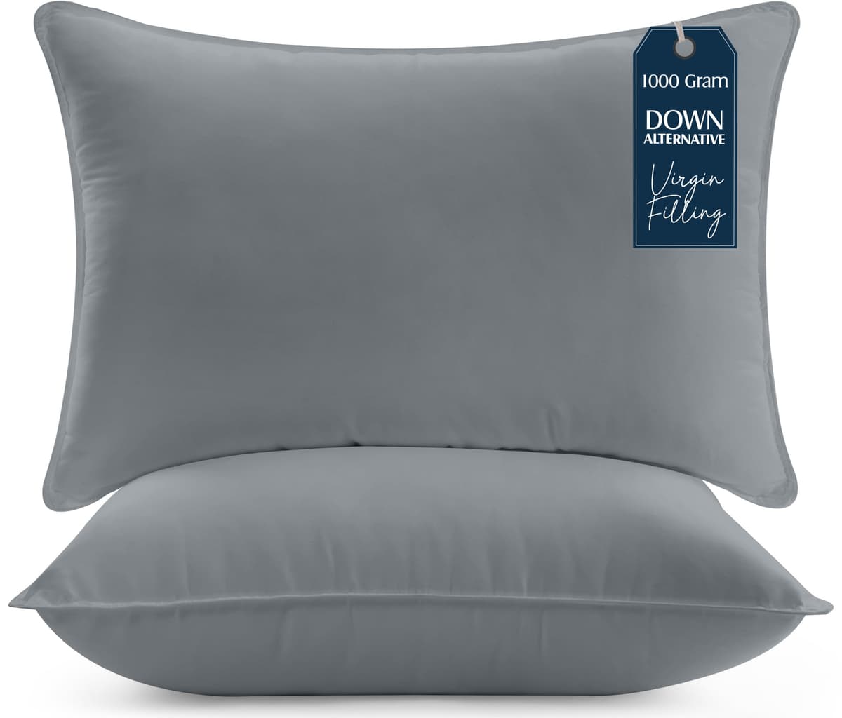 Utopia Bedding Almohadas (2 Unidades), 50 x 70 cm Almohadas de Primera, Fibra Hueca Virgen Siliconada, Almohadas Suave de Fácil Cuidado (Blanco) — view 12