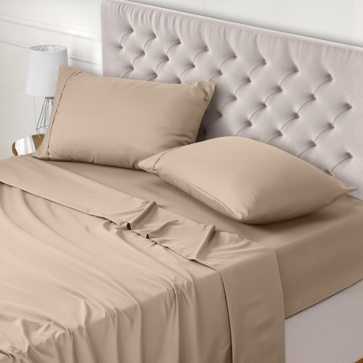 Utopia Bedding Juego de Sabanas 4 Piezas 150x200 - Poliéster Microfibra Cepillada - Oeko-Tex Certificado - Sábana Bajera, Sábana Plana y 2 Fundas de Almohada 50x75 (Cama 150, Blanco) — view 37