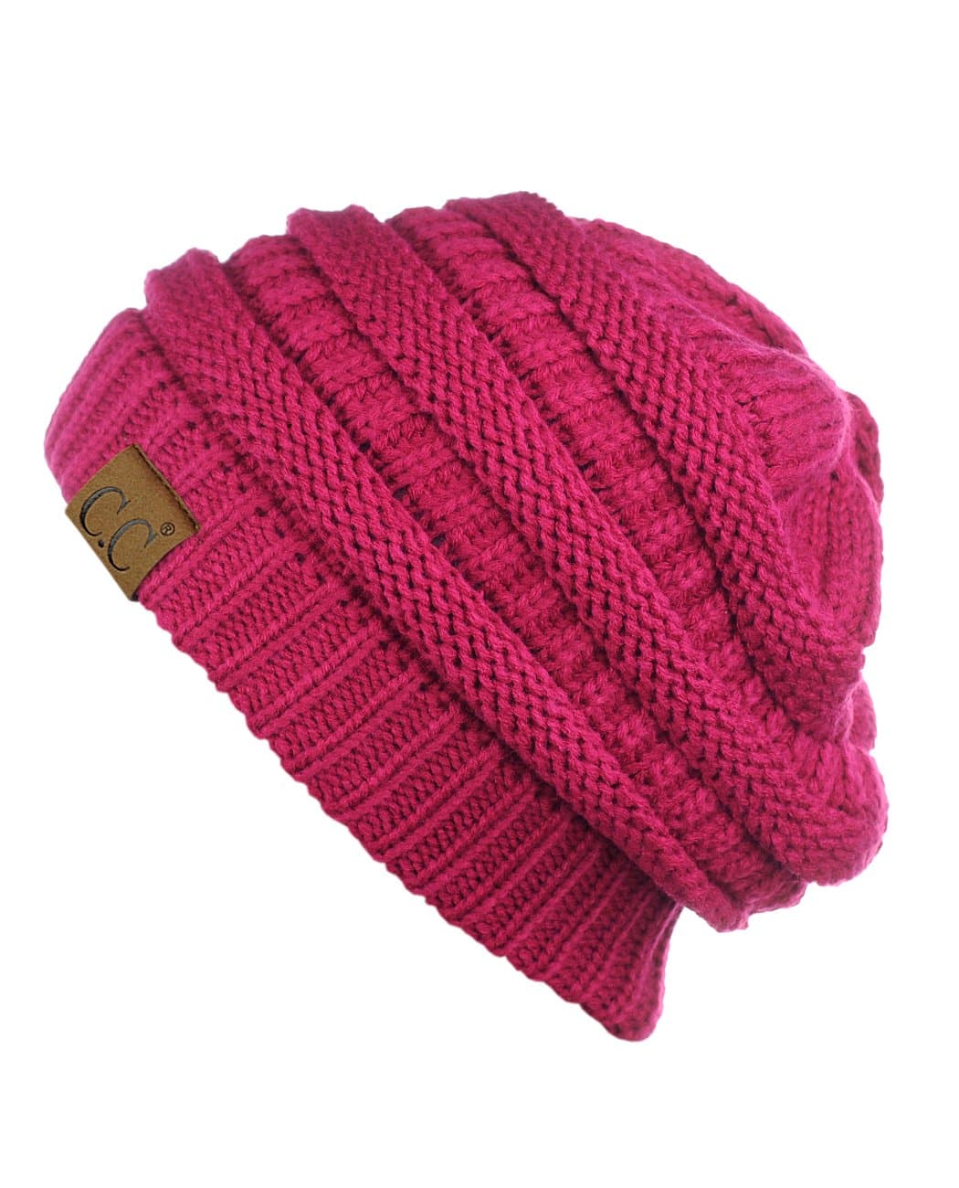 Warm Chunky Soft Stretch Cable Knit Beanie Skully — view 126