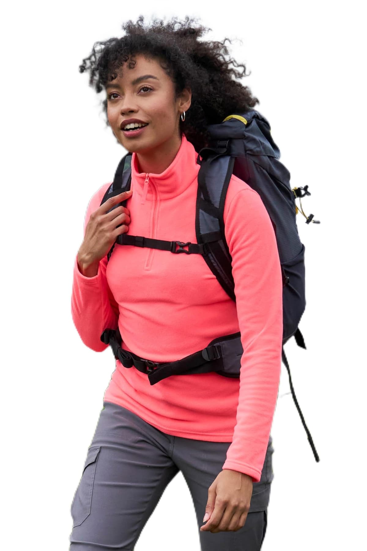 Mountain Warehouse Camber Half Zip Women's Fleece - Lightweight, Warm & Cosy Half Zip Sweatshirt - Best for Spring Summer, Camping, Outdoors, Travelling & Hiking — view 23