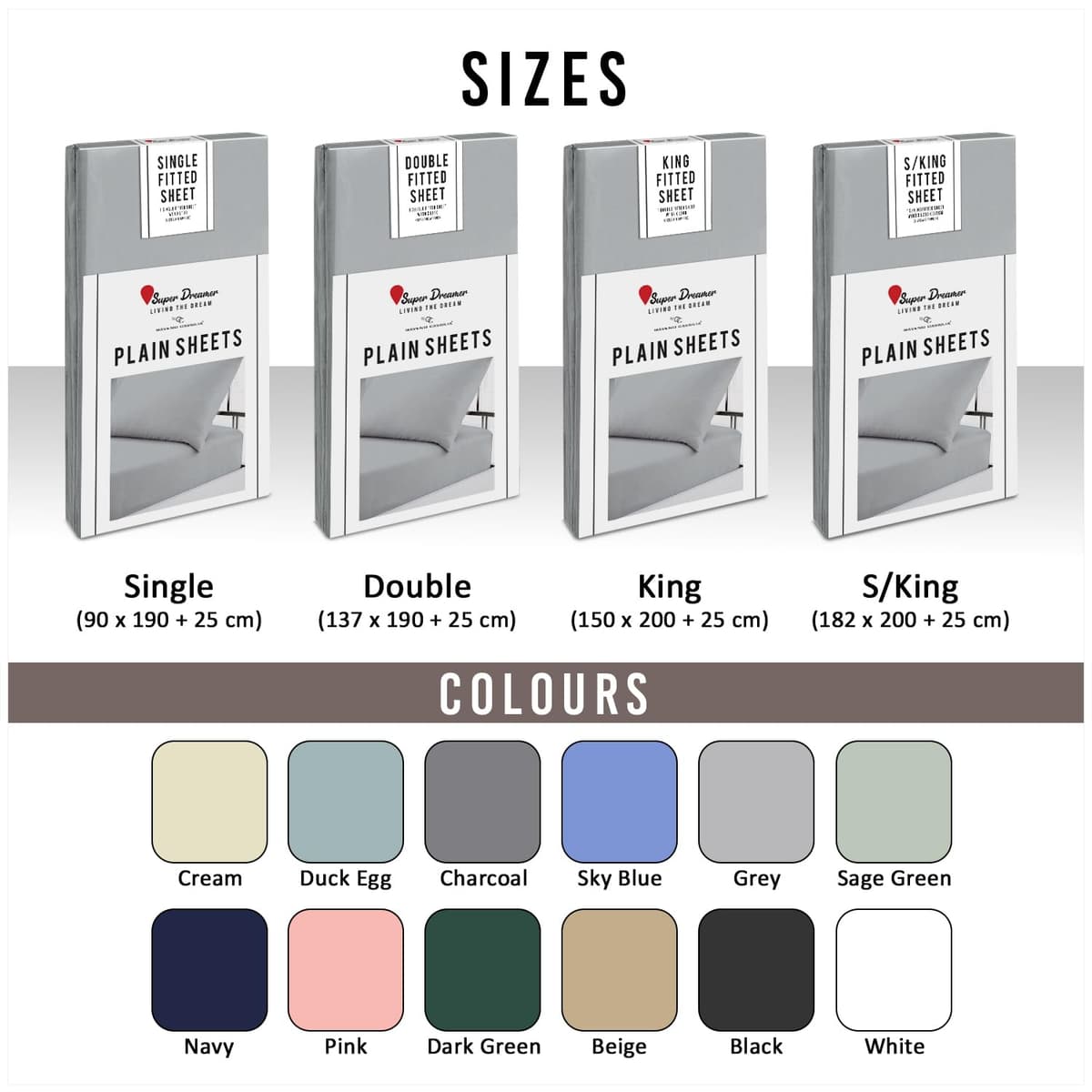 GC GAVENO CAVAILIA Fitted Sheet Single Bed (91 x 190cm) - Grey Bedding Sheets - Plain Dyed Microfiber Bed Sheets Single - (10 inch) 25cm Deep Pocket Bottom Sheet - Easycare - Wrinkle & Fade Resistant — view 6