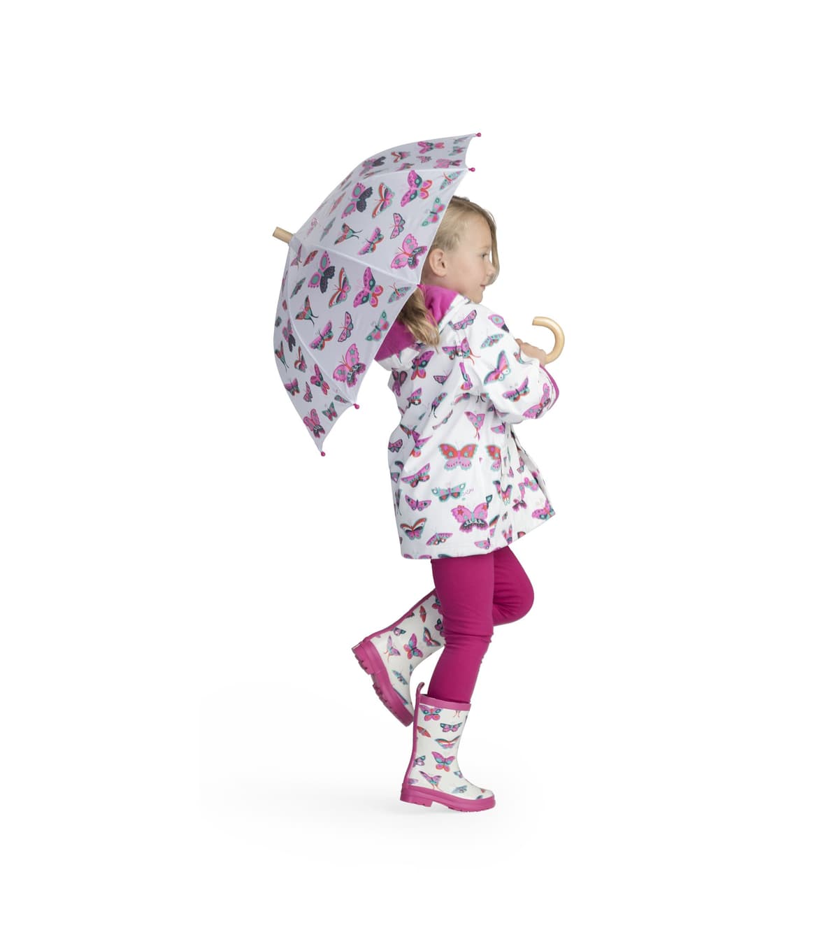 Hatley Girl's Printed Raincoat Raincoat — view 4