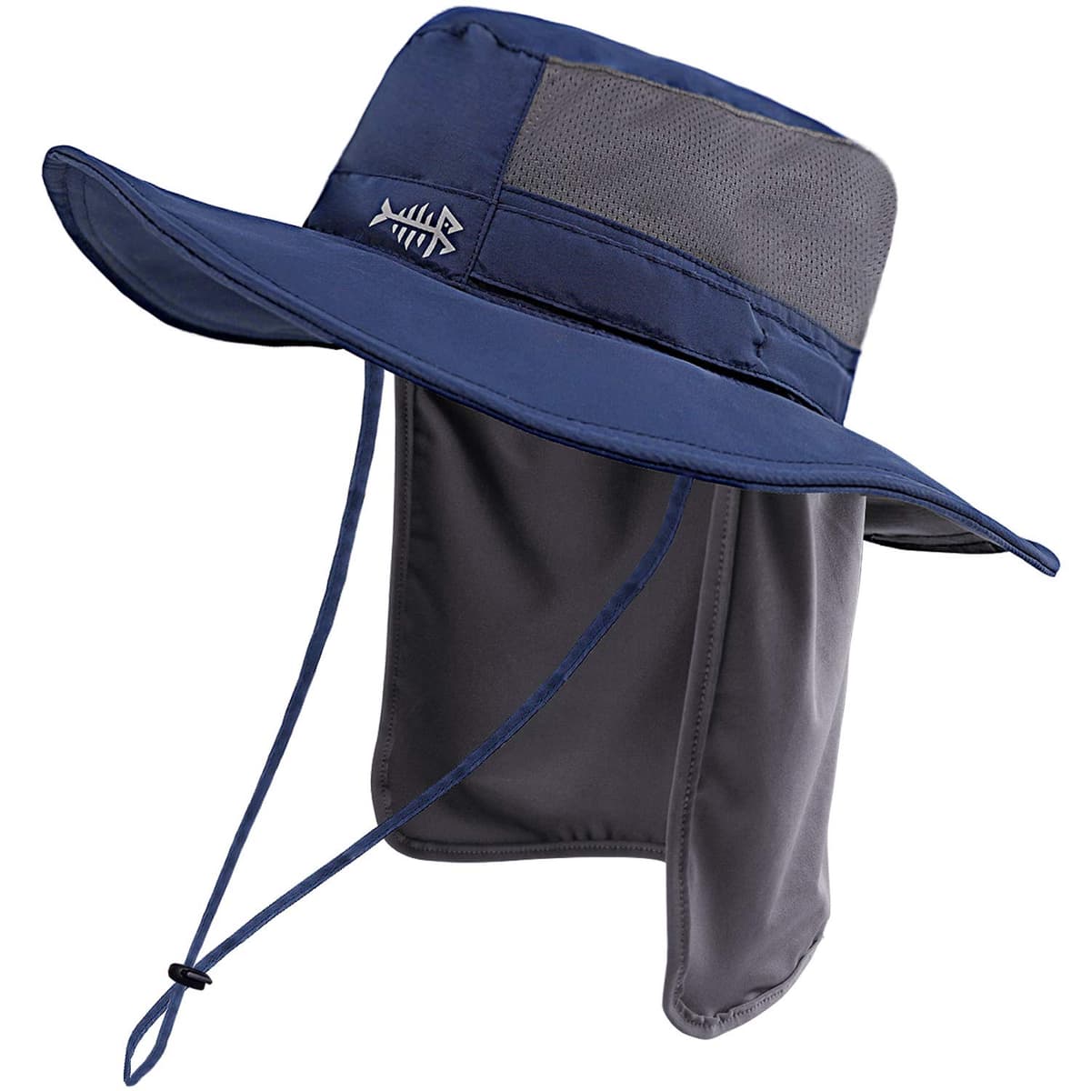 Bassdash UPF 50+ Sombrero de Pesca Solar Resistente al Agua con Solapa de Cuello Desmontable — view 21