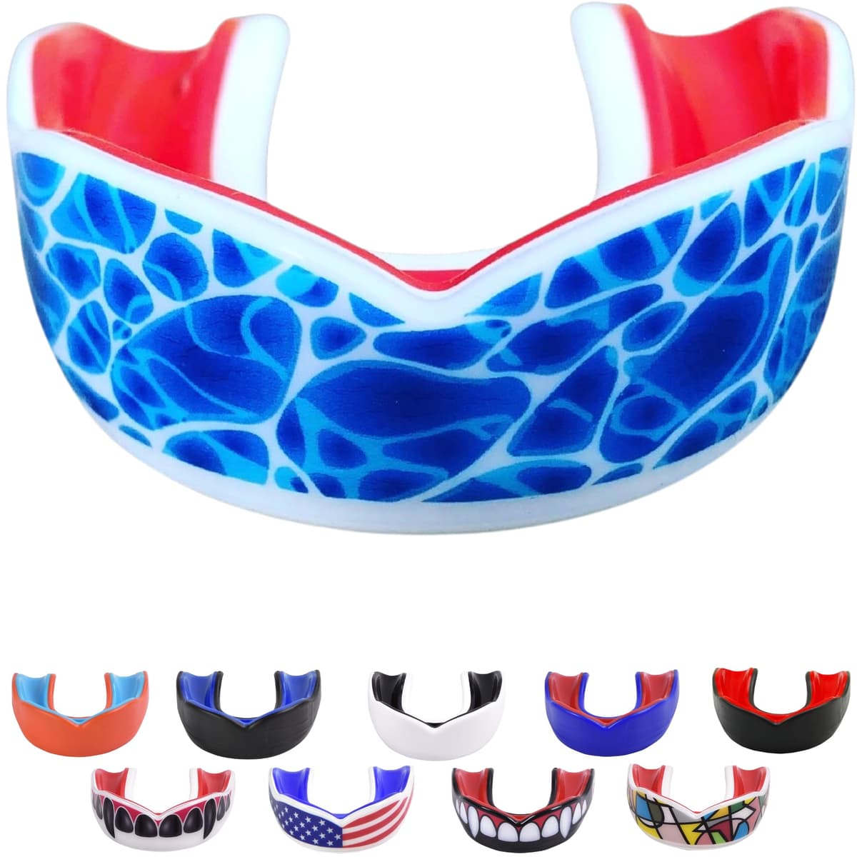 Oral Mart Vampiro colmillo Protector bucal con Estuche ventilado para Karate, Boxeo, Combate, Taekwondo — view 9