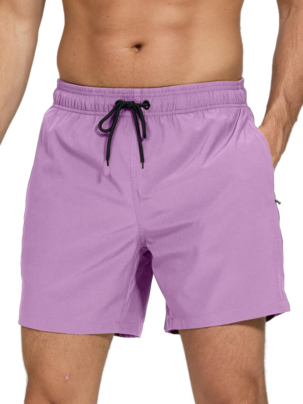Bañador Hombre 2 en 1 Bañador de Secado Rápido con Forro de Malla y Cordón de Ajuste para Playa Bañador Casual Impermeable para Piscina Verano — view 12