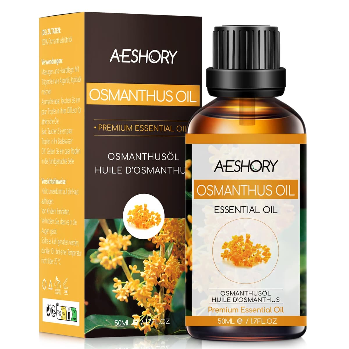 AESHORY Aceite Esencial de Rosa 50ML, Natural Aceite de Aromaterapia de Rosa, Aceites de Fragancia Premium para Humidificador, Masaje, Baño, Cuidado la Piel, Relajación y Calma — view 13