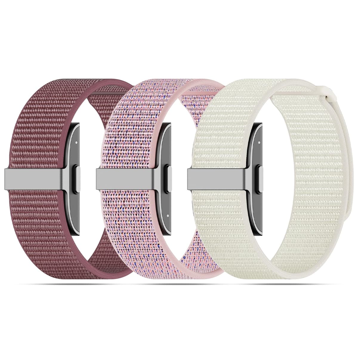 ZOOROO 3-Pack Nylon Loop Sport Replacement Bands Compatible with Hume Health Band, Soft Breathable Adjustable Wrist Band for Hume Band Replacement Strap Wristband for Fitness Tracker Women Men — view 11