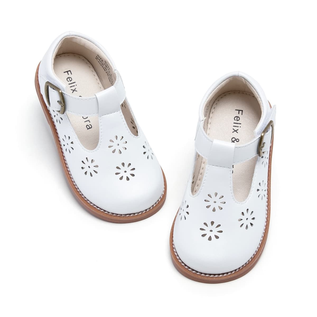 Felix & Flora Toddler Little Girl Mary Jane Dress Shoes - Ballet Flats for Girl Party School Shoes — view 17