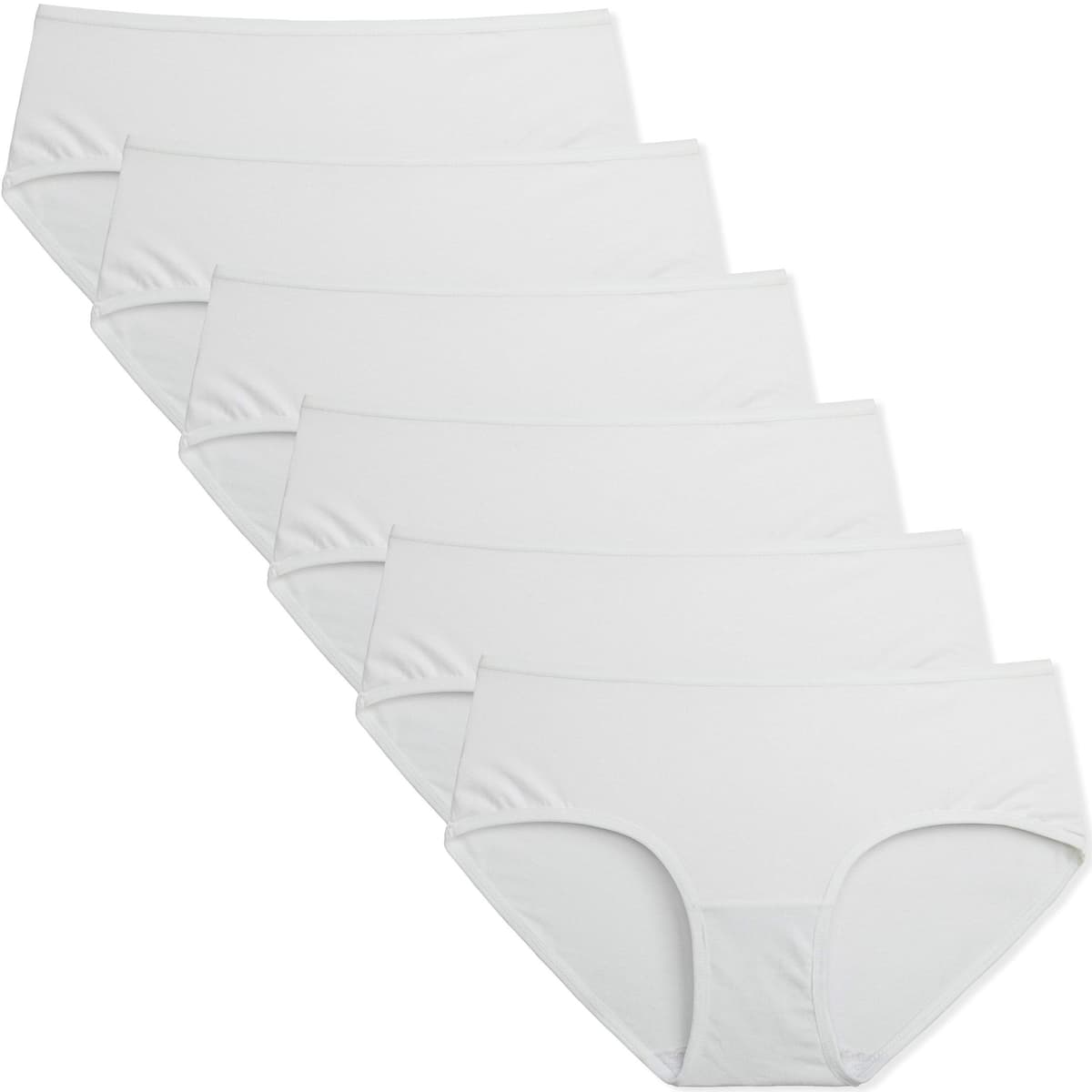 INNERSY Bragas Mujer Algodón Elástico Culotte Cintura Media Ropa Interior Cómodas y Suaves Pack de 6 — view 16