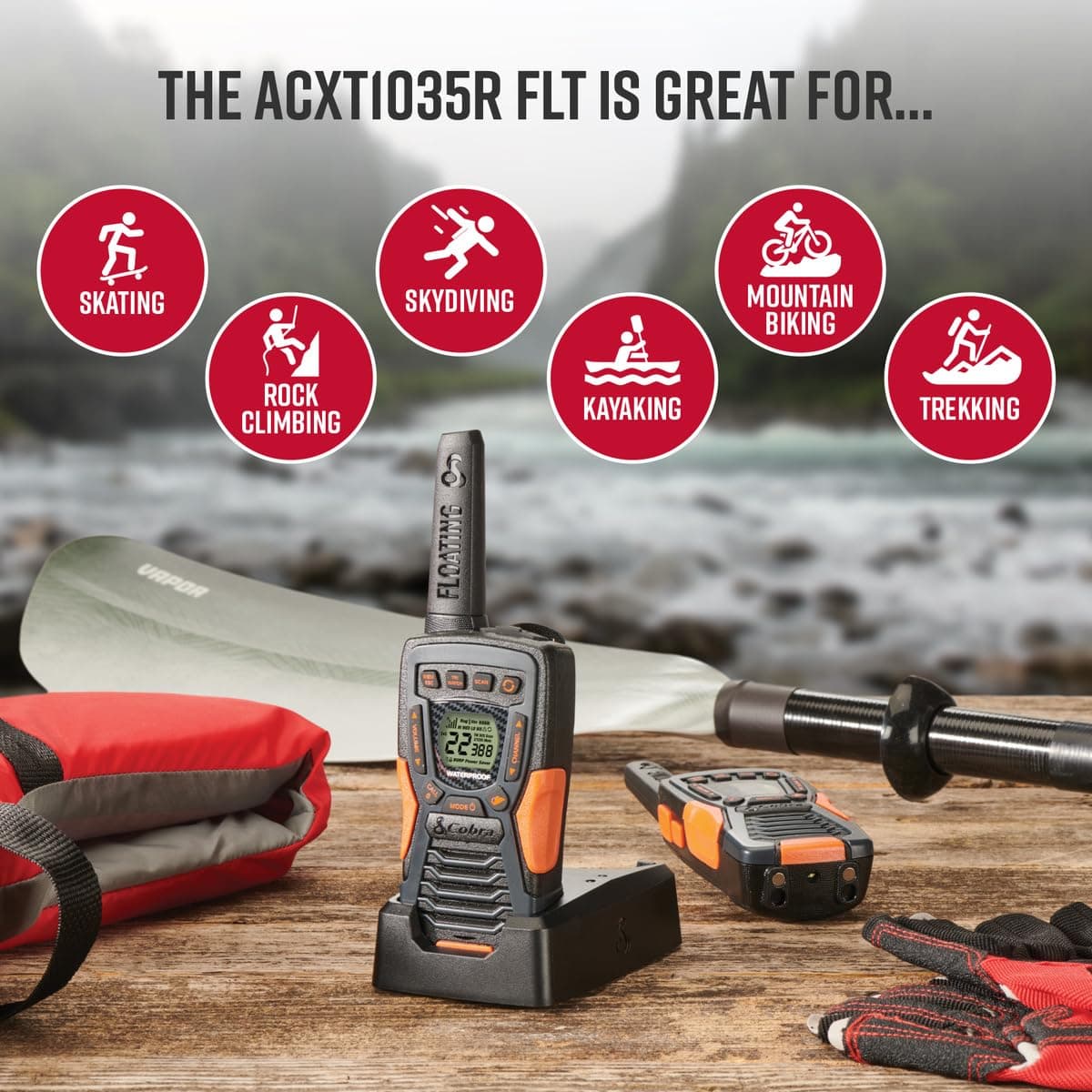 Cobra ACXT1035R FLT Walkie Talkie — view 5