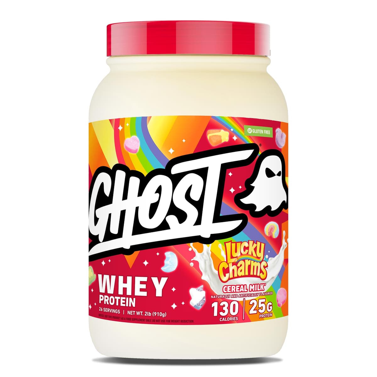 GHOST Whey Protein Powder, Nutter Butter - 2LB, 26G of Protein - Whey Protein Blend - ­Post Workout Fitness & Nutrition Shakes, Smoothies, Baking & Cooking - Cookie Pieces Inside — view 3