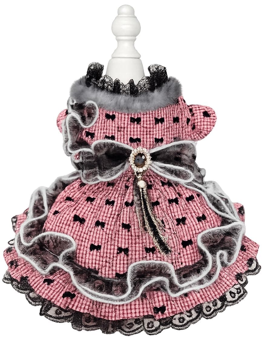 MaruPet Fashion Sweet Puppy Dog Chiffon Princess Dress for EXTRAL Small and Small Dog Pink S — view 7