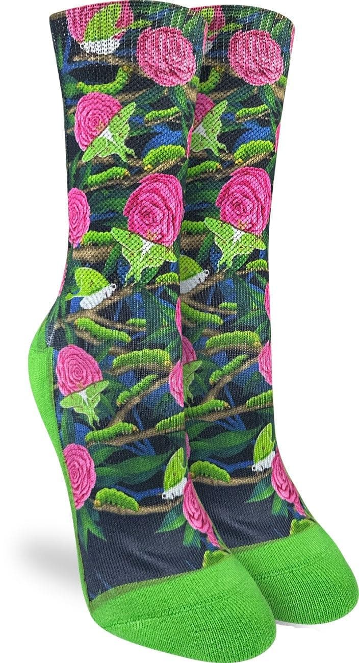 Good Luck Sock Women's Floral Dinosaurs Socks, Shoe Size 5-9 — view 104