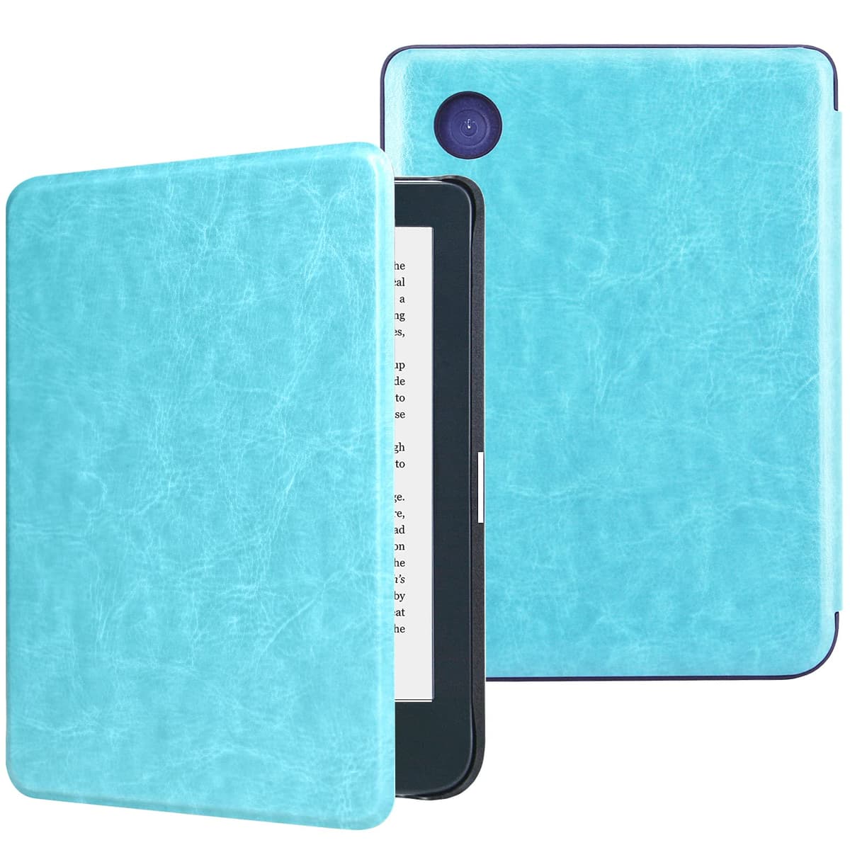 DMluna Funda para Kobo Clara Colour/BW/ 2E, Tolino Shine Colour/Shine 5/4, Cubierta de Cuero PU Premium, Auto Sleep/Wake, Delgada y Ligera, Ajuste Preciso, Verde Agave — view 17