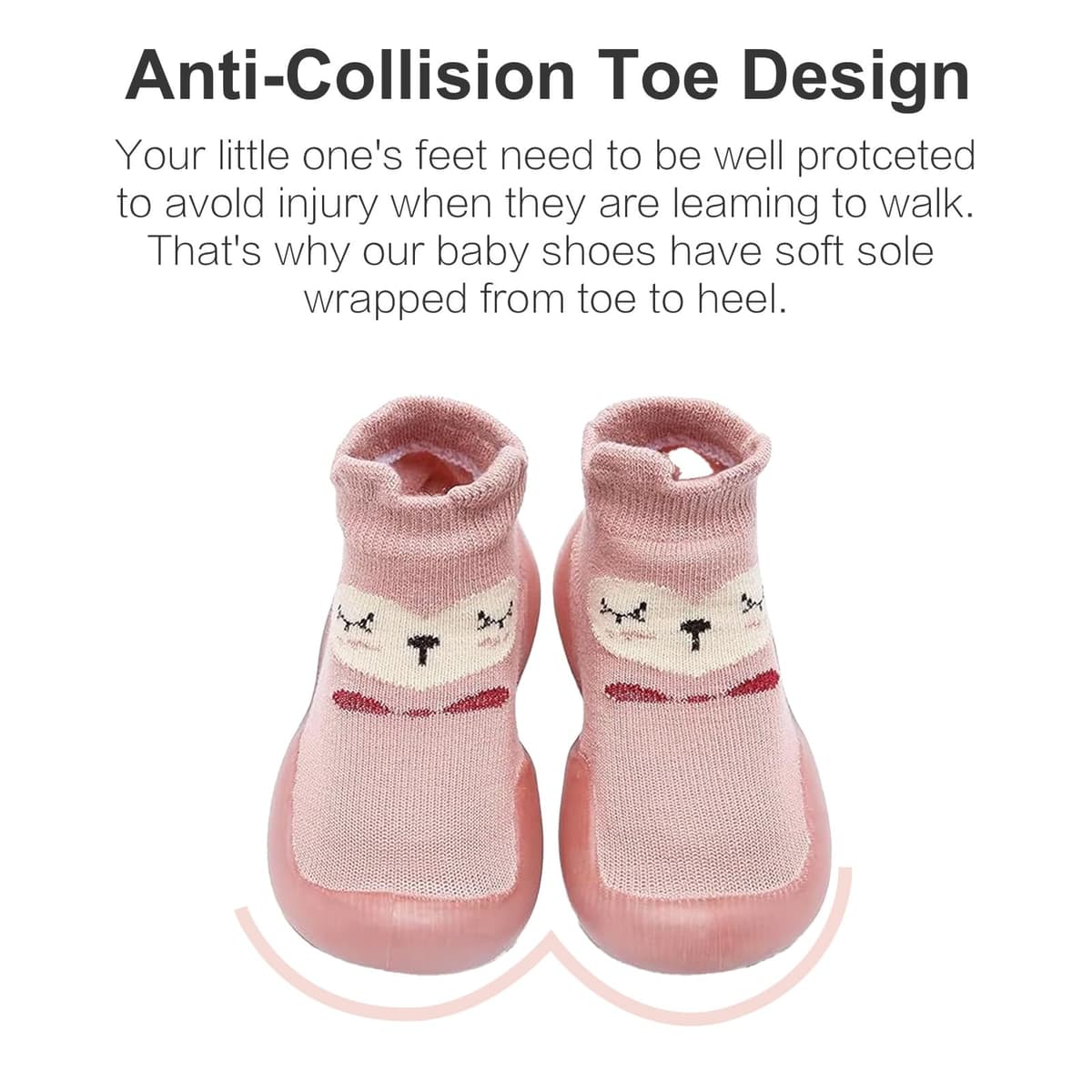 Baby Girls Boys First Walking Shoes Anti Slip Slippers Socks Barefoot Shoes Toddler Infant Non Slip Sole Shoes Breathable — view 5