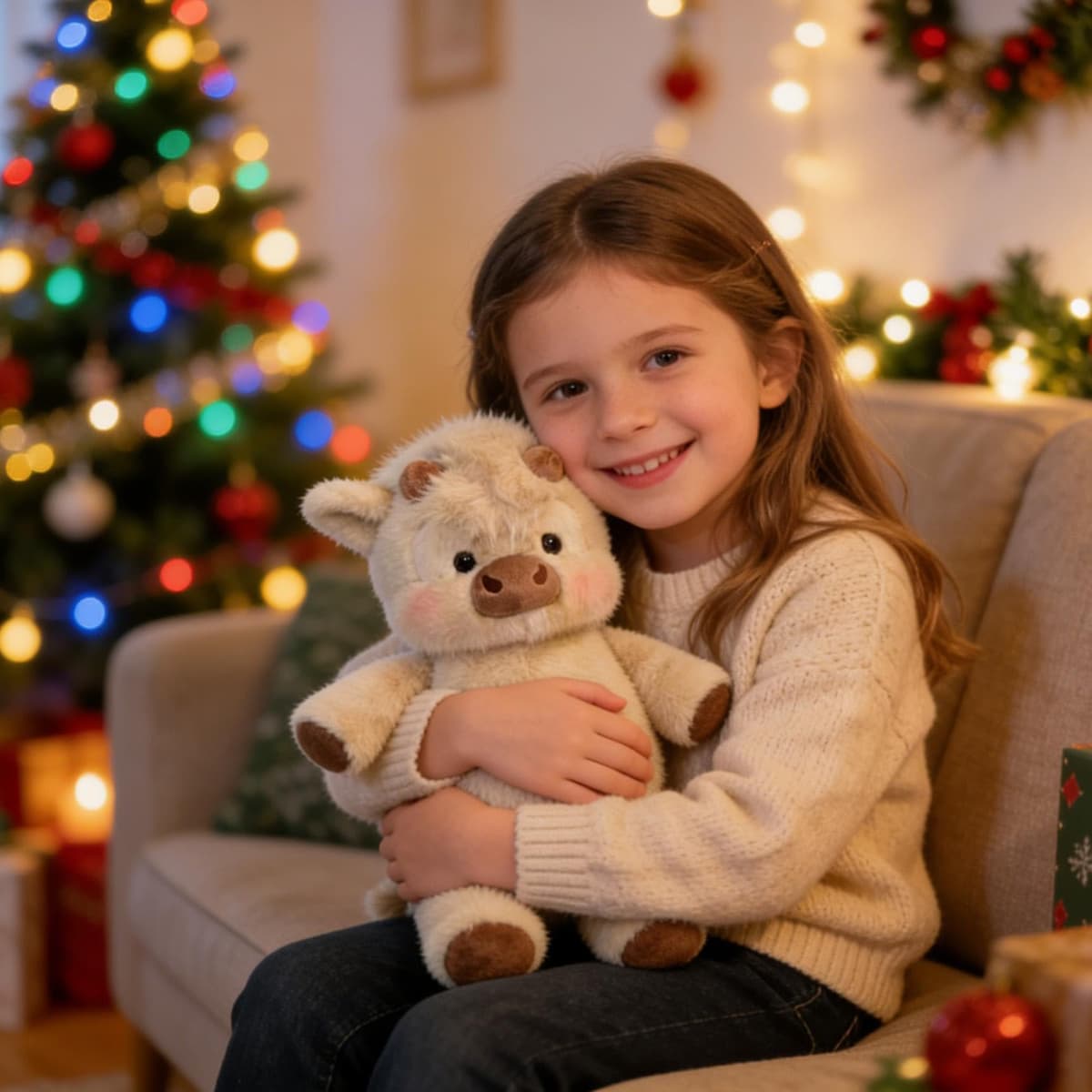 Peluche De V aca Grande Y Suave, 45 Cm. Adorable Peluche De V aca Corriendo, Muñeco Coleccionable De Ternero De Dibujos Animados, Juguetes Interactivos De Animales Para El Hogar, Habitación Infantil — view 5
