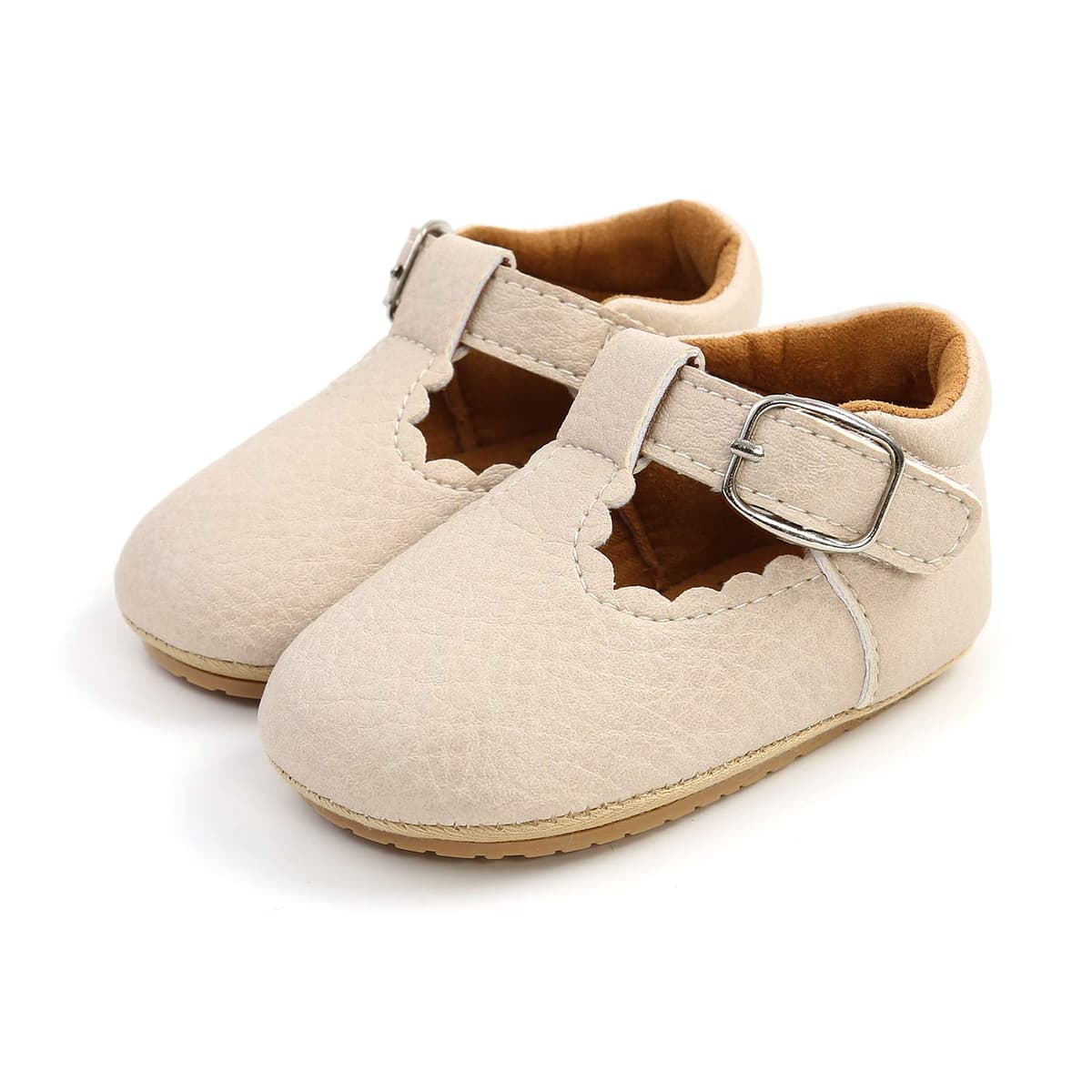 Baby Girls First Walking Shoes Mary Jane PU Leather Anti-Slip Princess Shoes Infant Baby Shoes — view 50