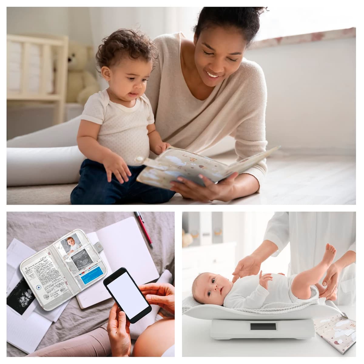 TENDS Portadocumentos bebé- Porta documentos bebe como organizador de tarjetas o cartillas médicas y cosas para bebes - Carpeta de bebe ideal como regalos originales para bebes recien nacidos — view 5