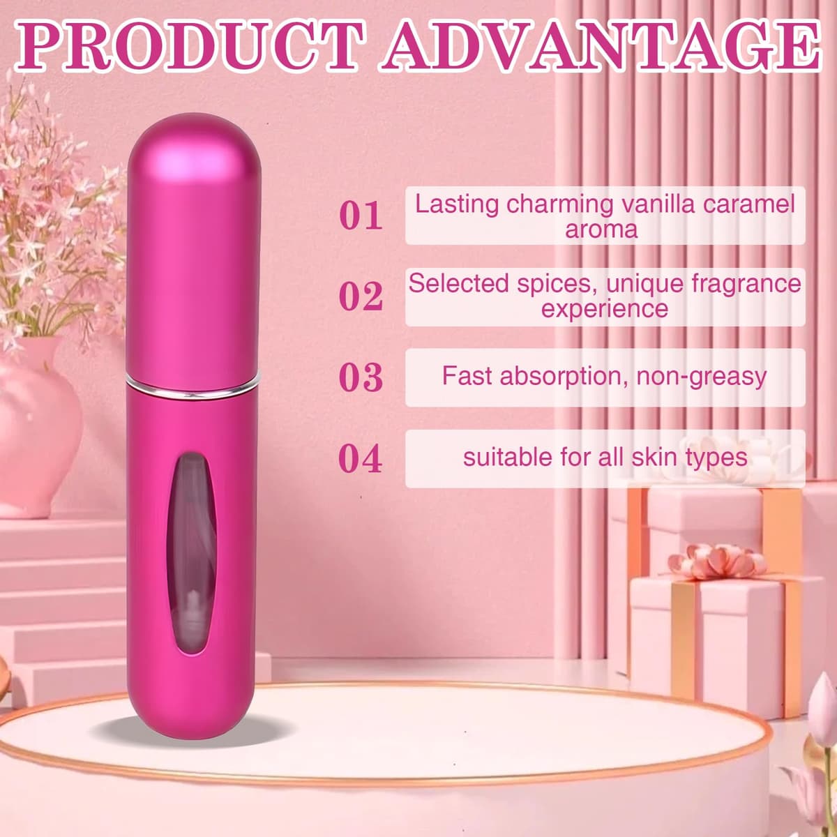 5 piezas 5ML Atomizador Perfume Recargable, Atomizador de Perfume, Mini Botella Rociadora Portátil, Perfume Miniatura Sin Fugas, Ideal para Viajar, Salidas, Citas y Uso Diario — view 3
