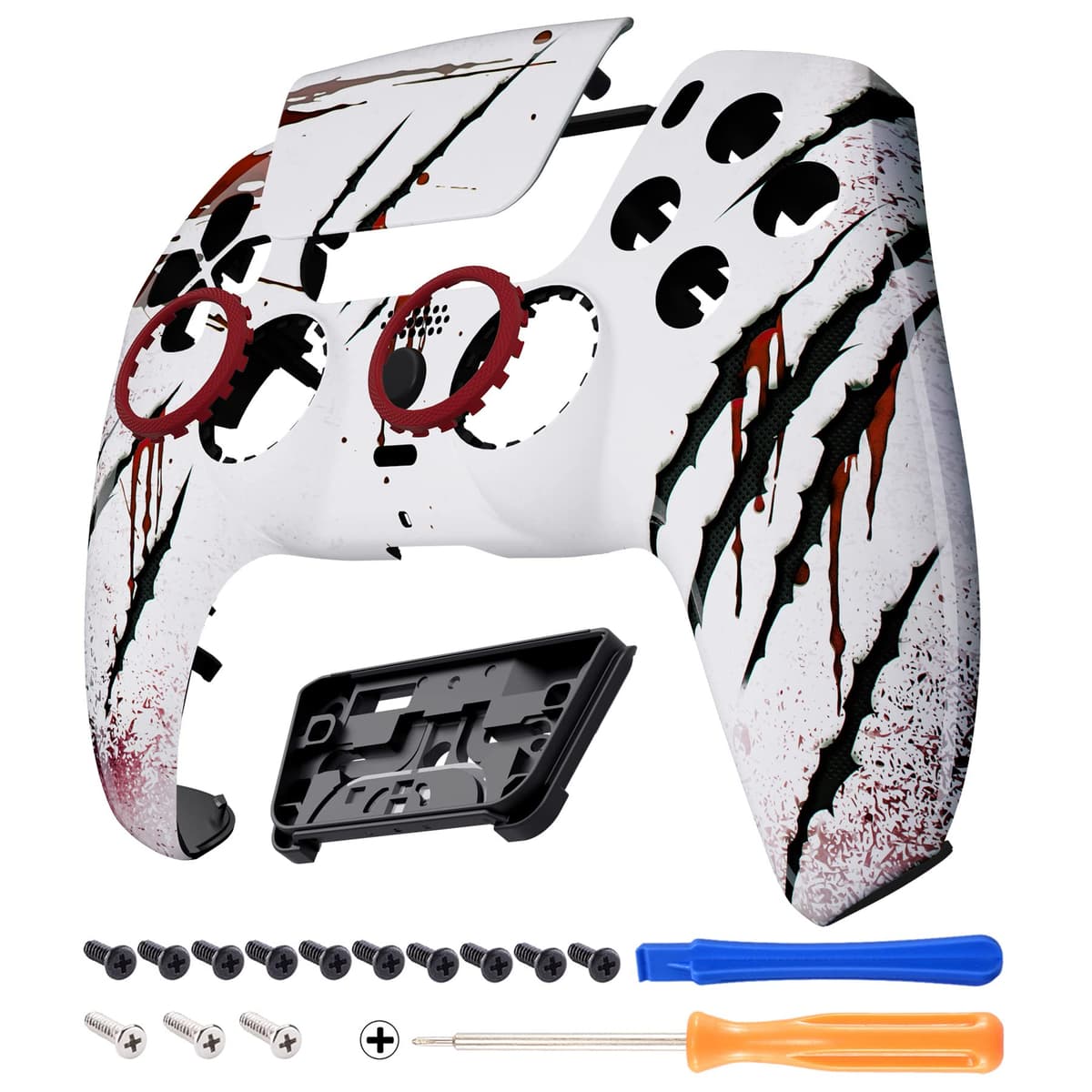 eXtremeRate Luna Rediseñado Carcasa Frontal con Panel Táctil Compatible con ps5 BDM-010 BDM-020 BDM-030 BDM-040 Carcasa Delantera Placa Frontal Funda Portectora Compatible con ps5(Efectivo de $100) — view 23