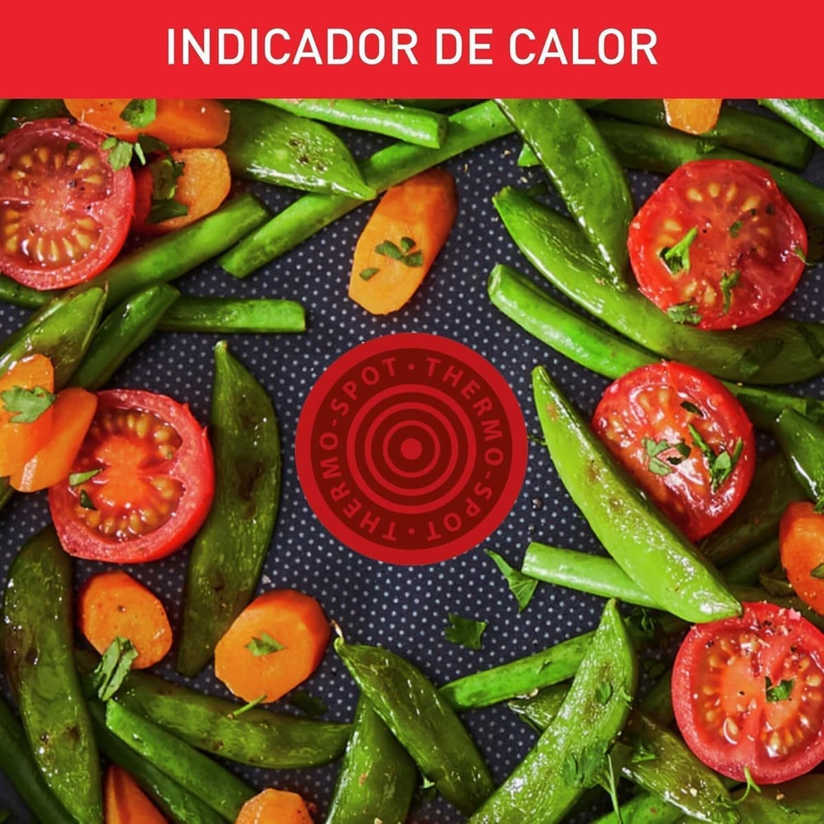 Tefal Duetto - Juego de Sartenes de 20/24/28 cm, Apto inducción, antiadherente, revestimiento titanio, Thermo-signal, apto lavavajillas y horno, acero inoxidable — view 5