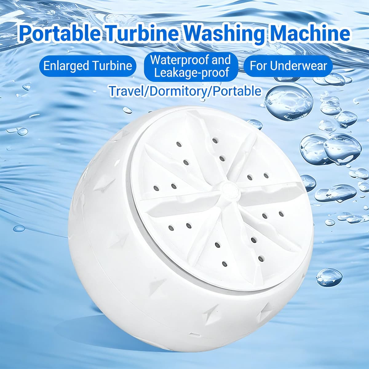 Elnwnnkc Portable Household Fruit and Vegetable Cleaning Gadget Electric Small Dishwasher Electric Cleaner ABS Texture for Plate Washing Machine — view 2