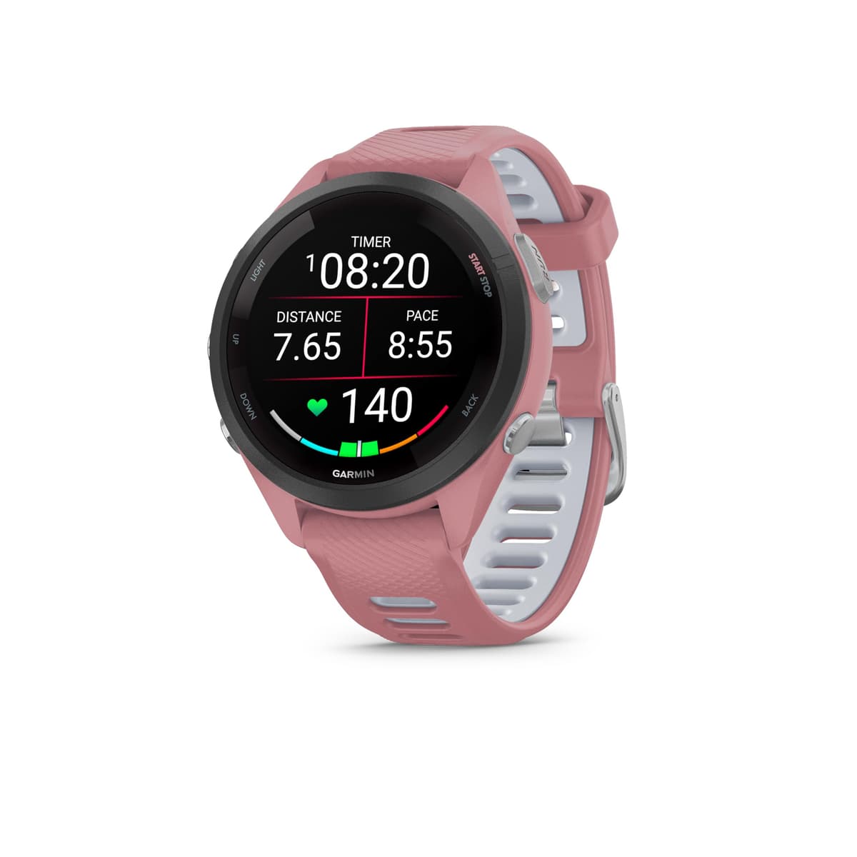 Garmin Forerunner 265S Reloj Inteligente para Correr con GPS, Pantalla Táctil AMOLED, Métricas Optimizadas, Planes de Entrenamiento, Pay, Música, Autonomía de 15 Días, Rosa — view 2