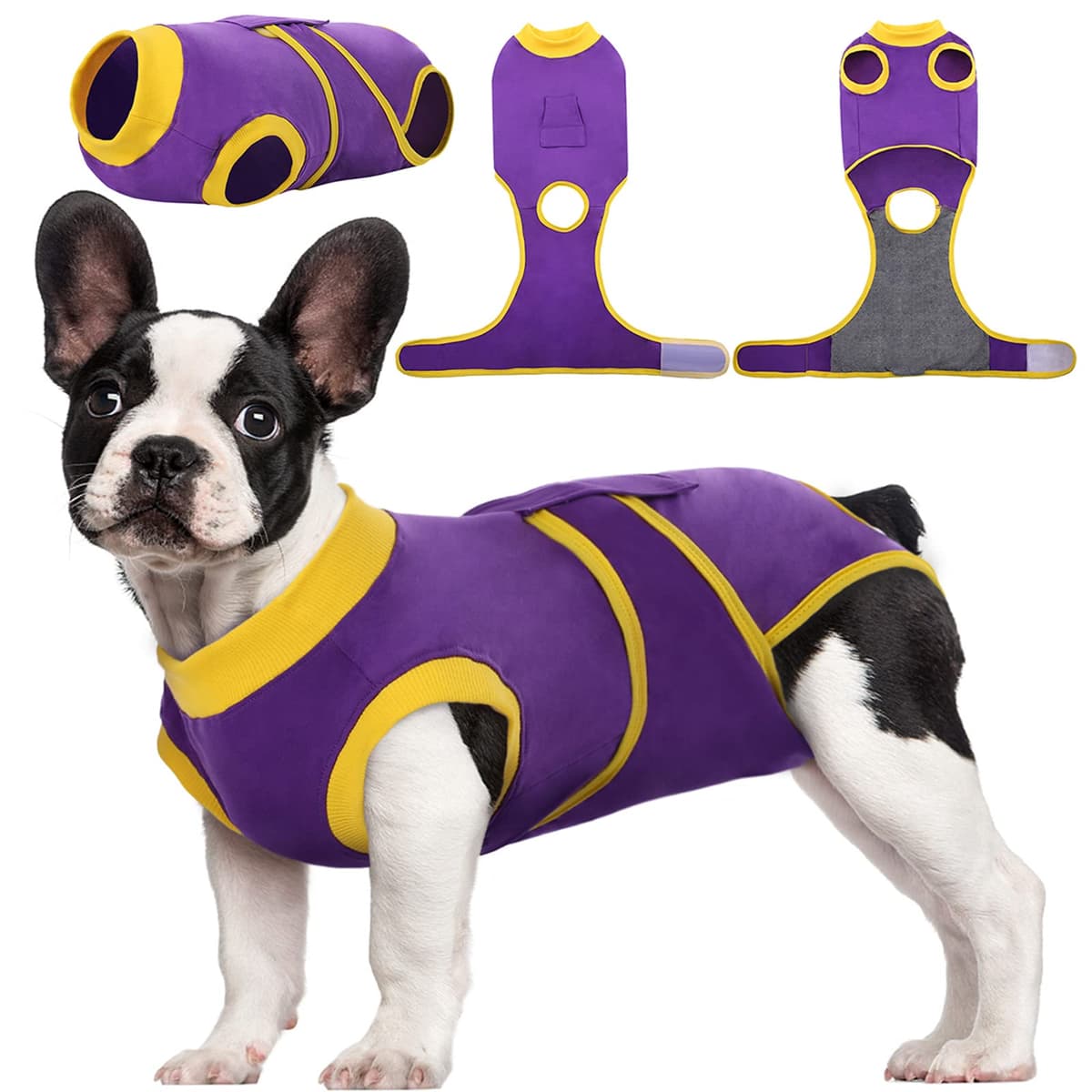 Kuoser Traje de recuperación de Perro para Hombre/Mujer, Camiseta para Cachorros después de la cirugía, Alternativa de Cuello electrónico para Mascotas pequeño, Mediano y Grande — view 13