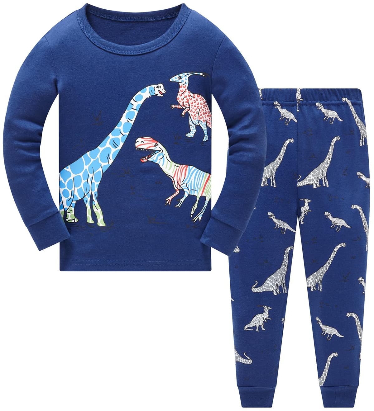 TEDD Boys Pyjamas Dinosaur Nightwear Cotton Toddler Clothes Kids Sleepwear Long Sleeve Christmas Pjs Sets 2 Piece Outfit Xmas Gift 1-12 Years — view 22