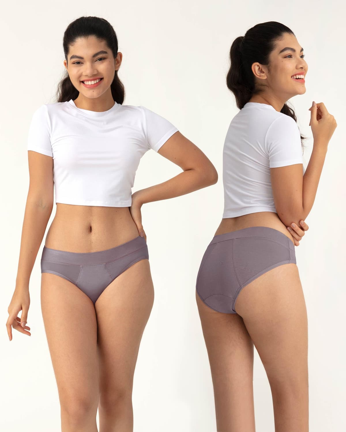 Neione Bragas Menstruales Flujo Moderado Braguitas Hipster Absorbentes de Modal para Mujer Niña — view 2