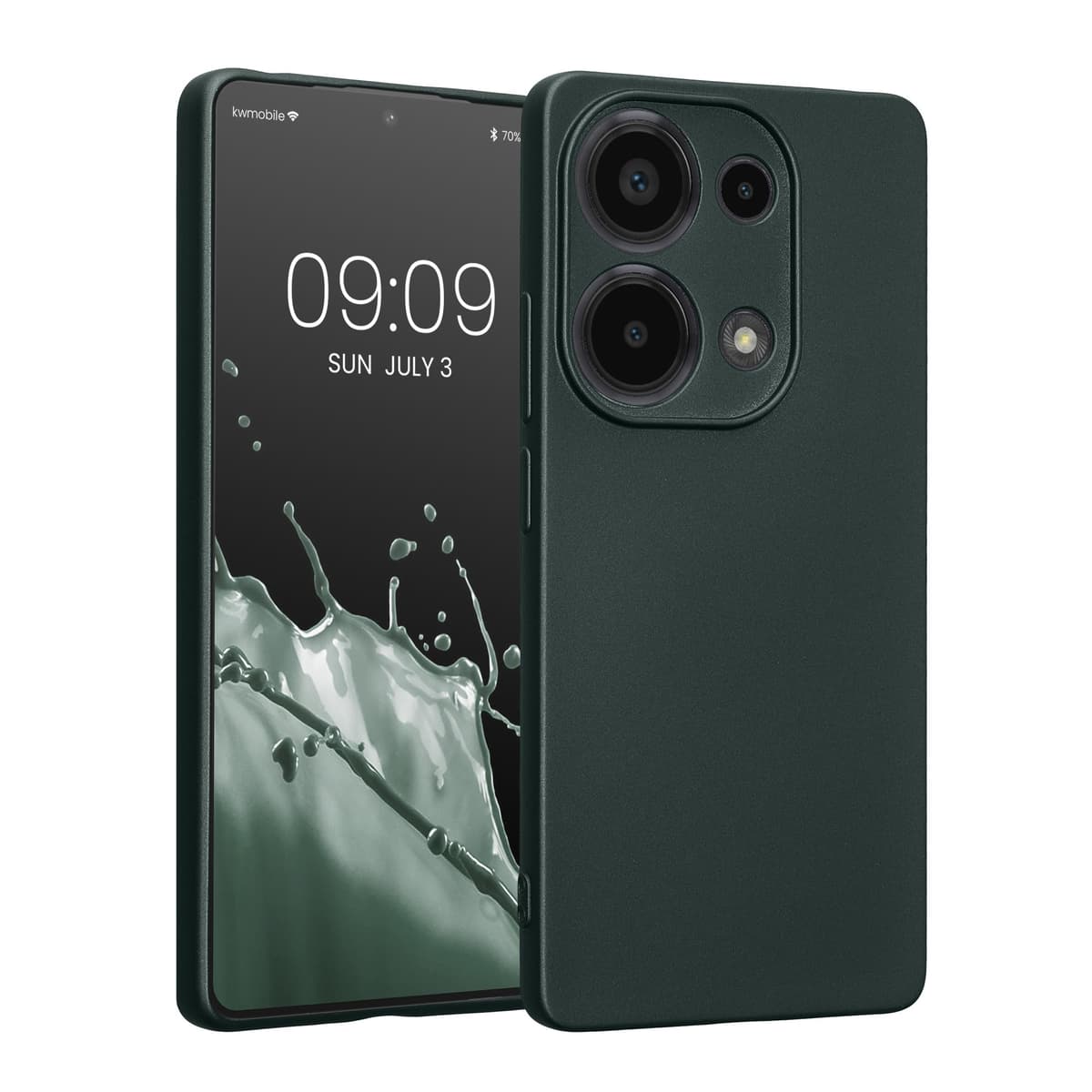 kwmobile Carcasa Compatible con Xiaomi Redmi Note 14 Pro 5G / Poco X7 Funda - Funda Ultrafina de TPU con Bordes elevados - Lavanda Metalizado — view 66