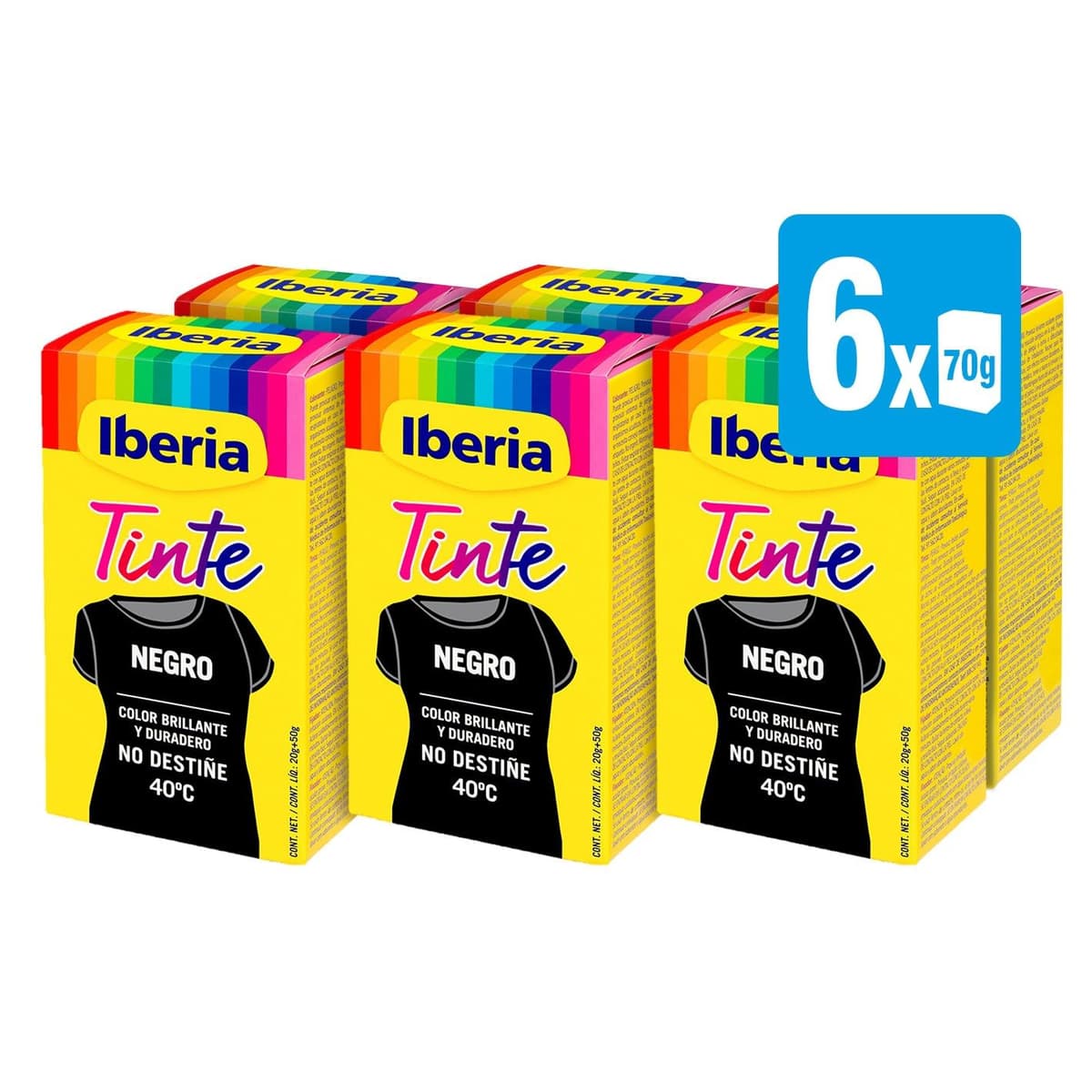 Iberia - Tinte Gris para ropa, 40°C, 70 gr (214113) — view 8
