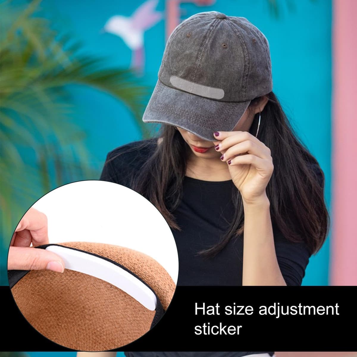 Bandas De Ajuste De Sombrero - 10 Piezas Cintas De Ajuste De Sombrero Almohadillas Adhesivas | Espuma EVA De 11 X 2 X 0,5 Cm | Insertos Reductores De Tamaño Invisibles | para Sombreros De Pescador — view 2