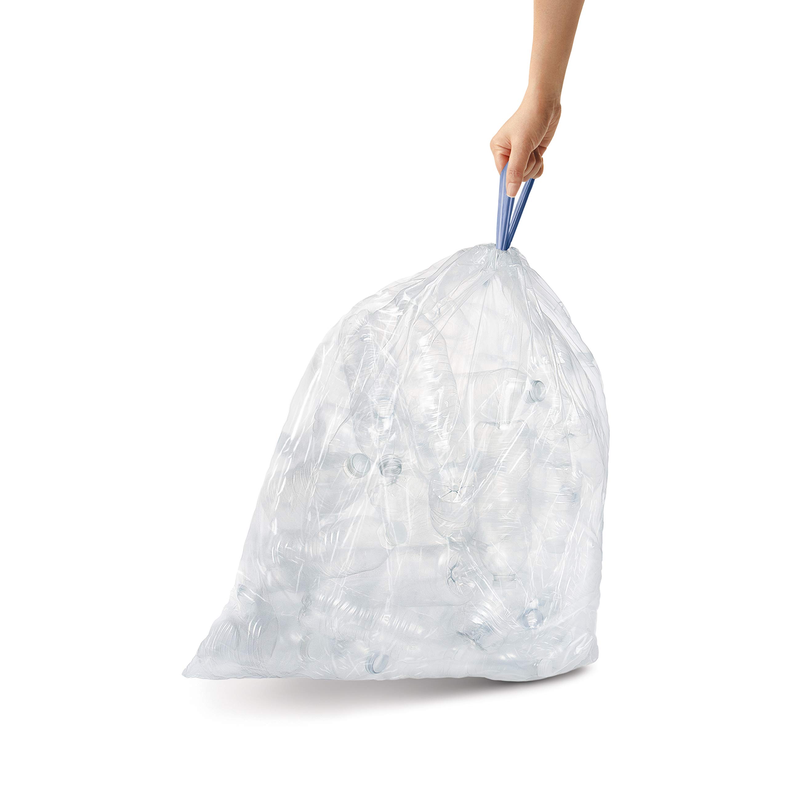 simplehuman CW0258 3 x paquete de 20 bolsas de basura a medida (60 bolsas), código H, plástico blanco — view 13