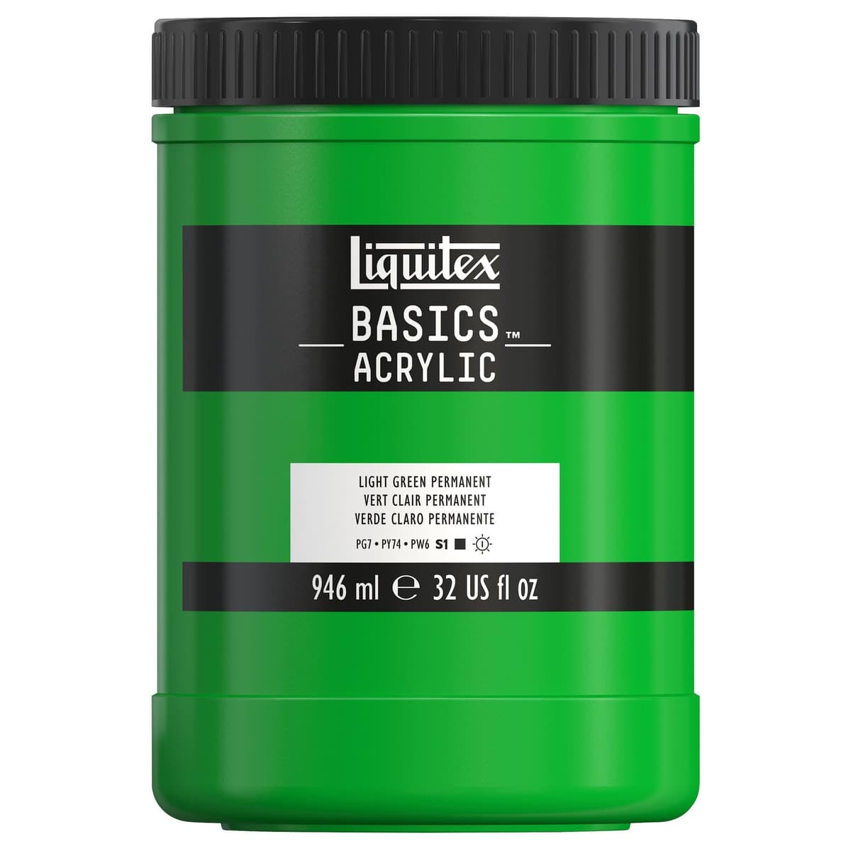 LIQUITEX Basics Acrylic Paint, Mars Black, 118 ml Tube — view 95