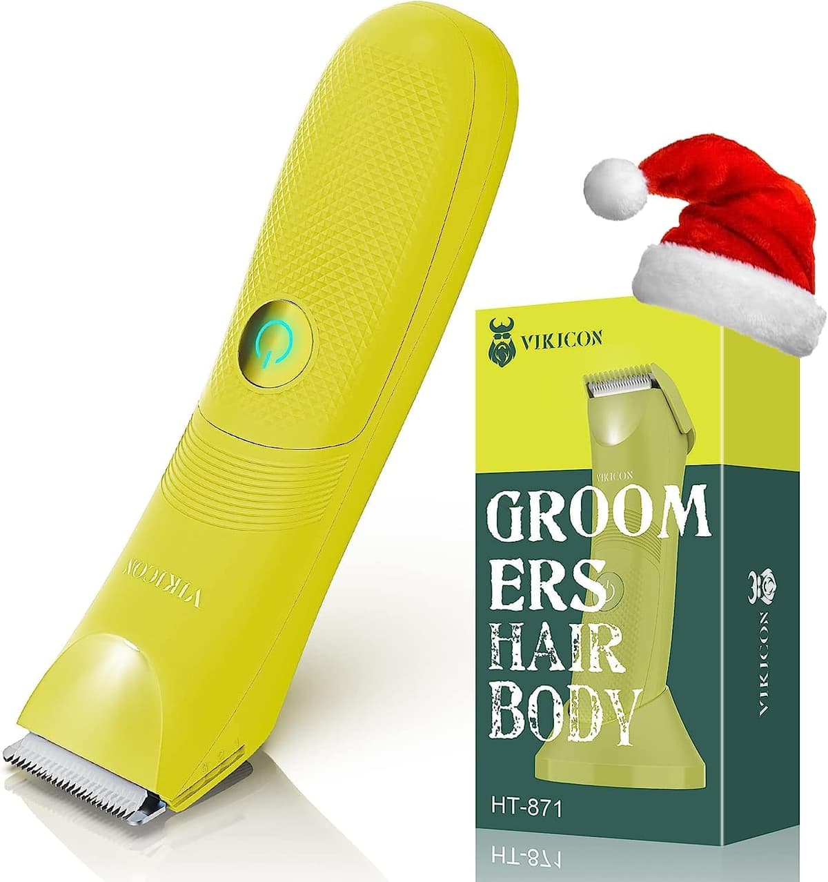 Manscape Body Trimmer Men, Painless Pubic & Balls Trimmer Men, Body Shavers w/Ceramic Blade&LED Light, IPX7 Waterproof Electric Razor, Male Grooming Kit USB-C Rechargeable, Gifts for Husband — view 10