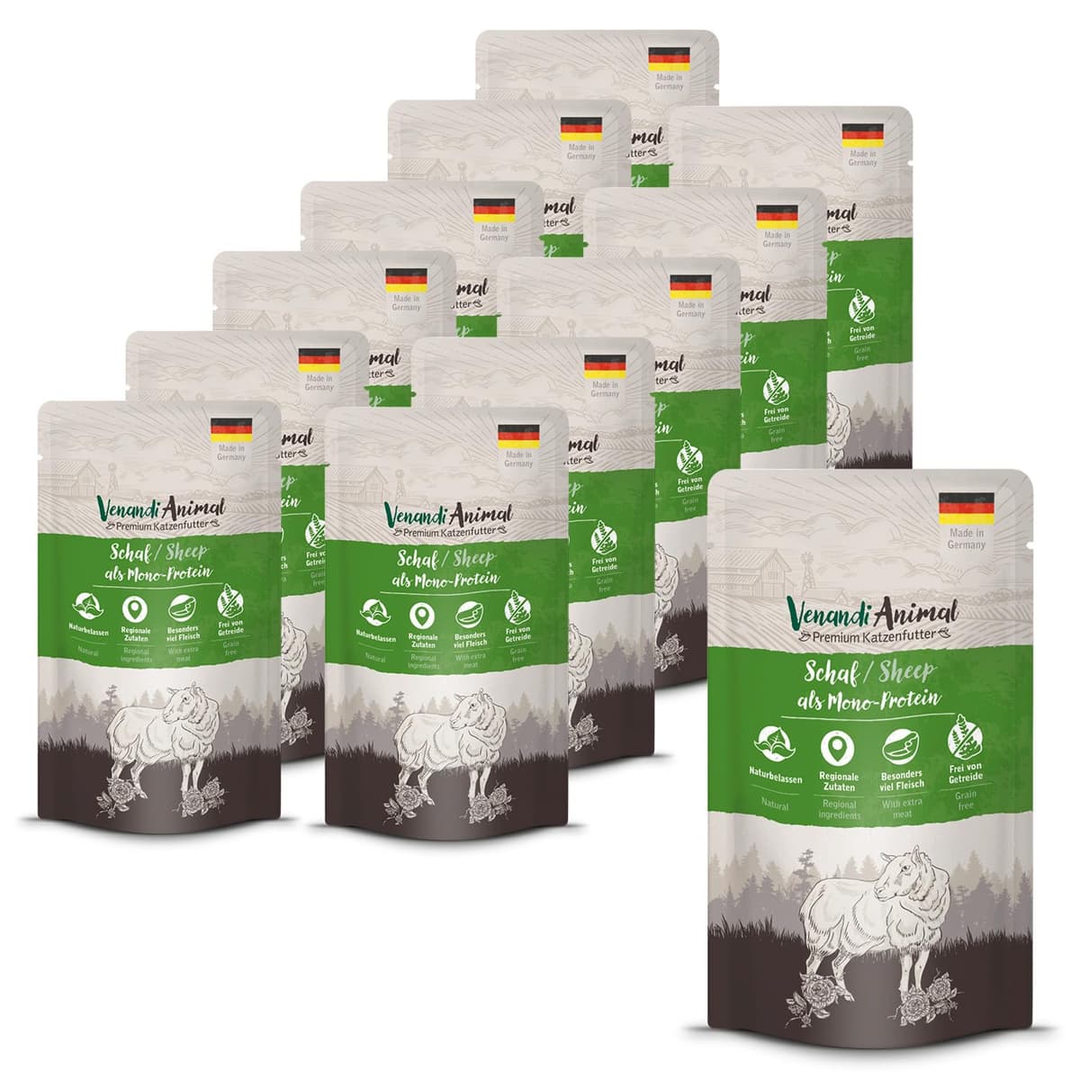 Venandi Animal Premium Cat Food, Horse as Monoprotein, Wet Food, Grain-Free and Natural, Pack of 6 (6 x 200 g) — view 39