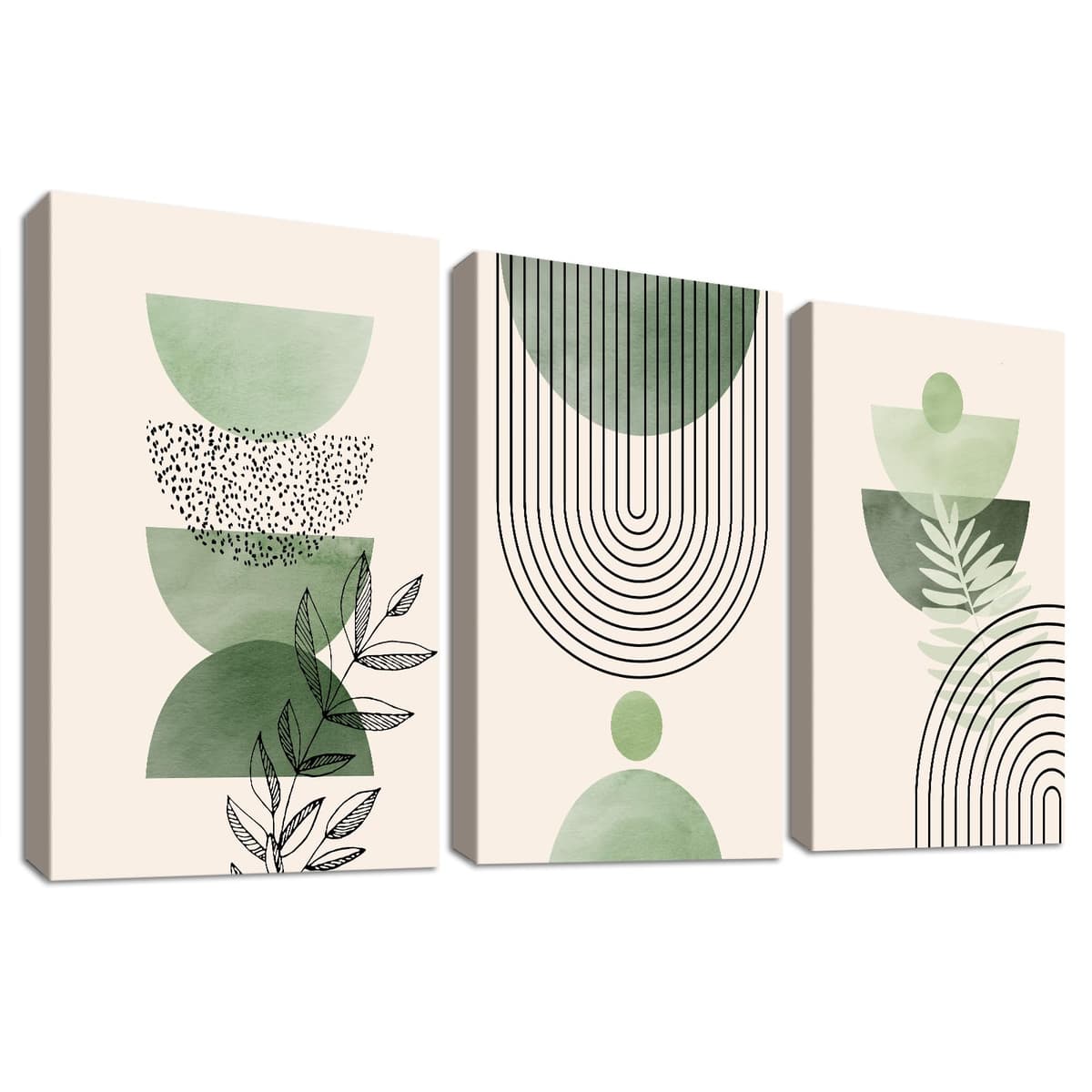 3 Panels Black White Canvas Wall Art Love Home Motivational Quotes Painting on Canvas Print Picture for Living Room Hallway Stairs Bedroom Bathroom Wall Decor Ready To Hang 90x40cm(12"x16"x3pcs) — view 8