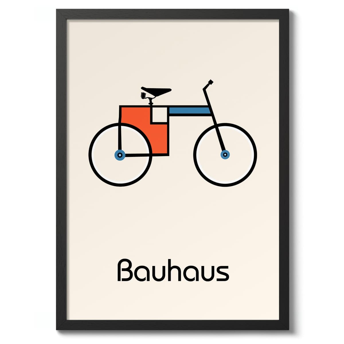Bicycle Bauhaus Poster, Bauhaus Print, Framed Abstract Art, Mid-Century Wall Art, Modern Home Decor, Gift Idea, Archival Matte, A5 (Print Only) - 21x14.8cm — view 17